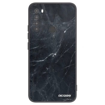 Picasee silikónový čierny obal pre Xiaomi Redmi Note 8 - Black marble