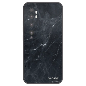 Picasee silikónový čierny obal pre Xiaomi Mi Note 10 (Pro) - Black marble
