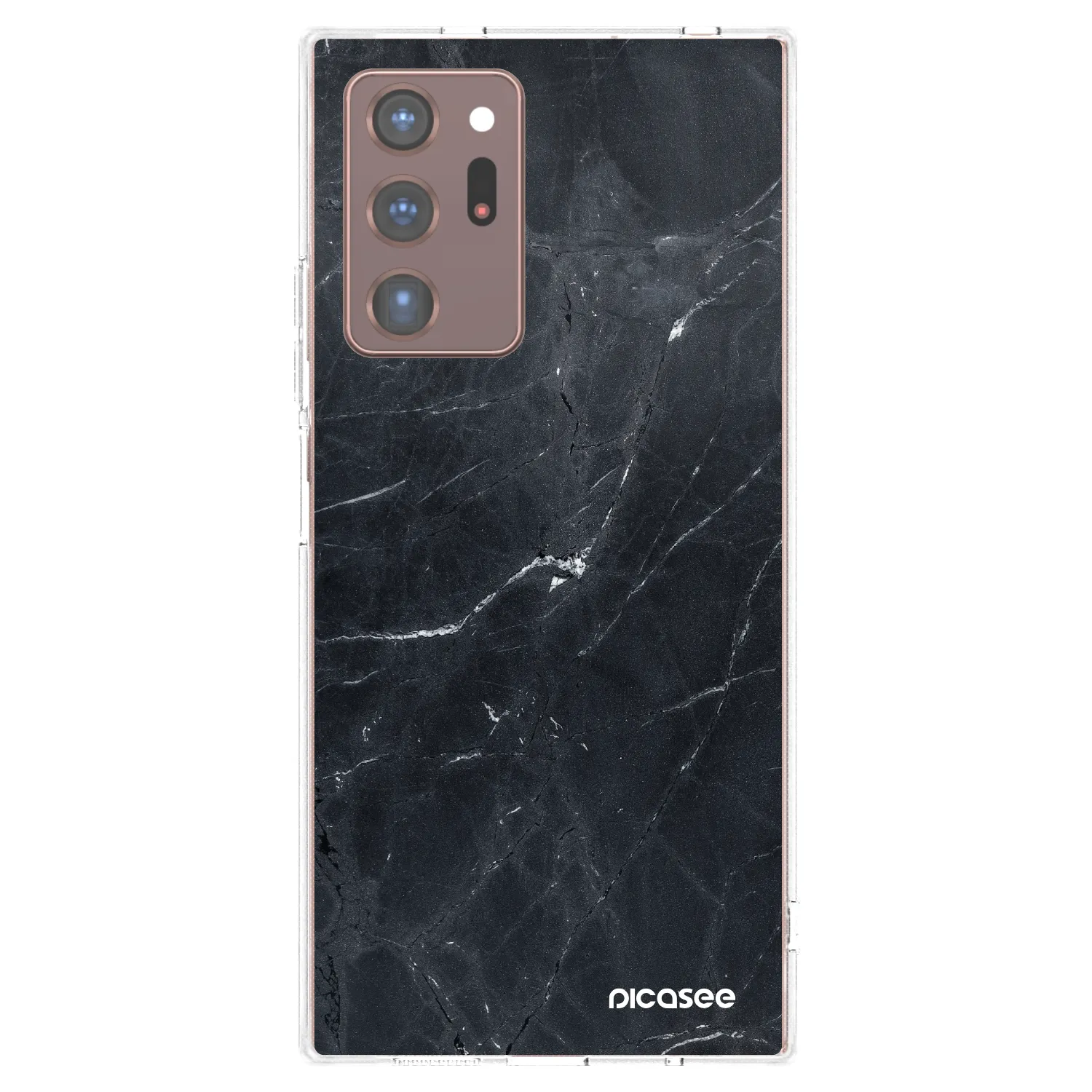 Picasee silikónový prehľadný obal pre Samsung Galaxy Note 20 Ultra - Black marble
