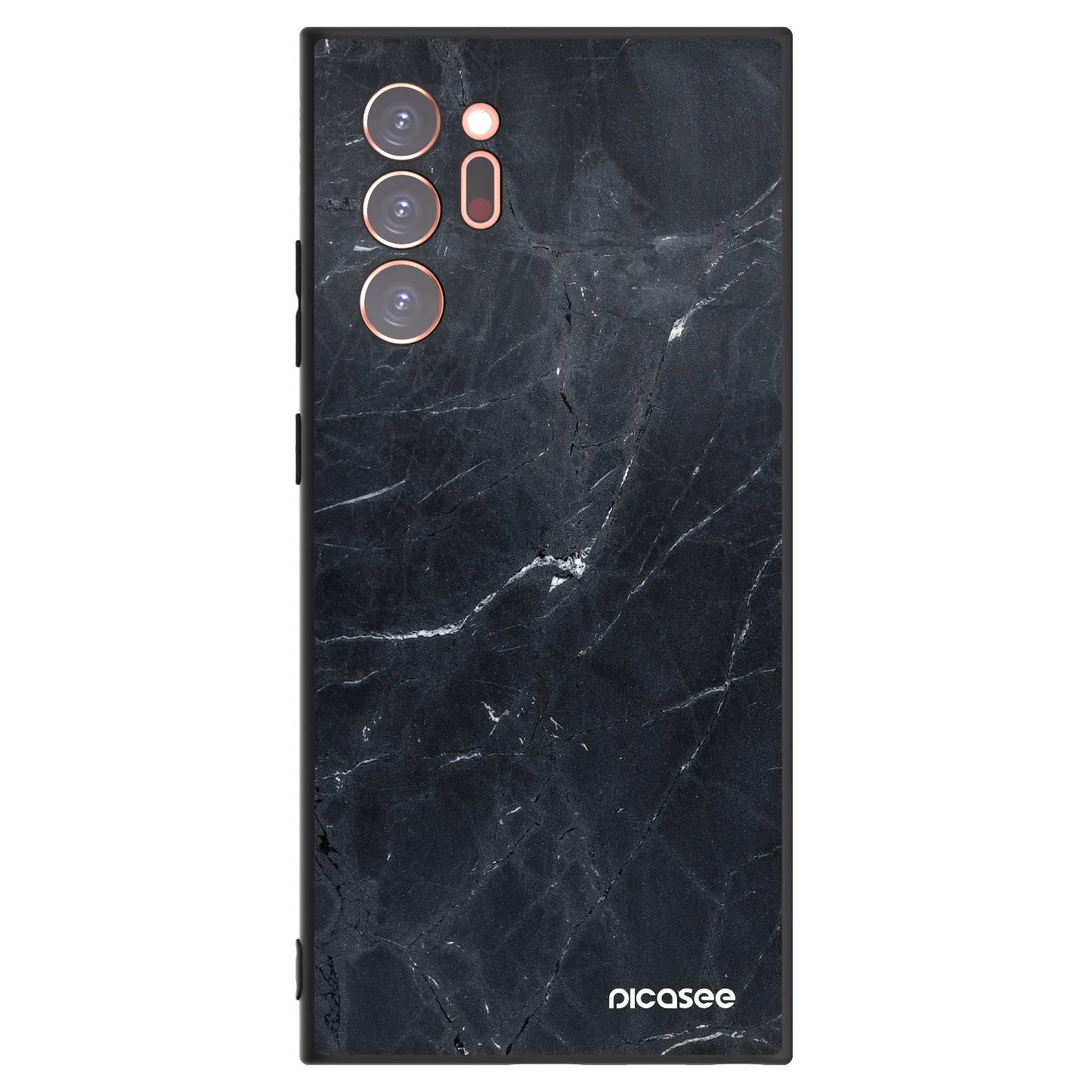 Picasee silikónový čierny obal pre Samsung Galaxy Note 20 Ultra - Black marble