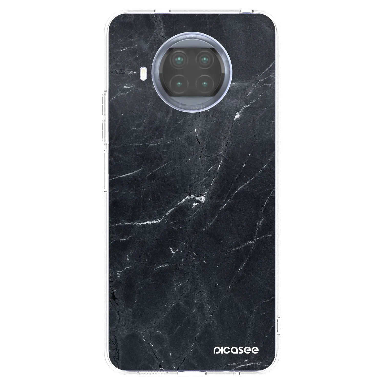 Picasee silikónový prehľadný obal pre Xiaomi Mi 10T Lite - Black marble