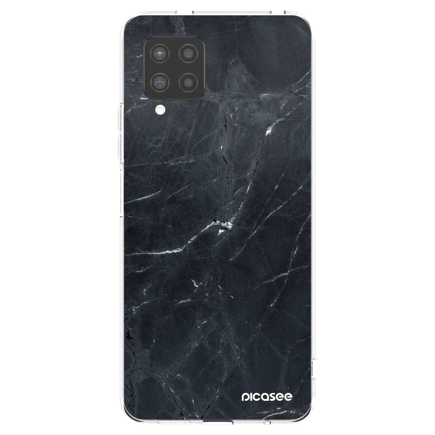 Picasee silikónový prehľadný obal pre Samsung Galaxy A42 A426B - Black marble