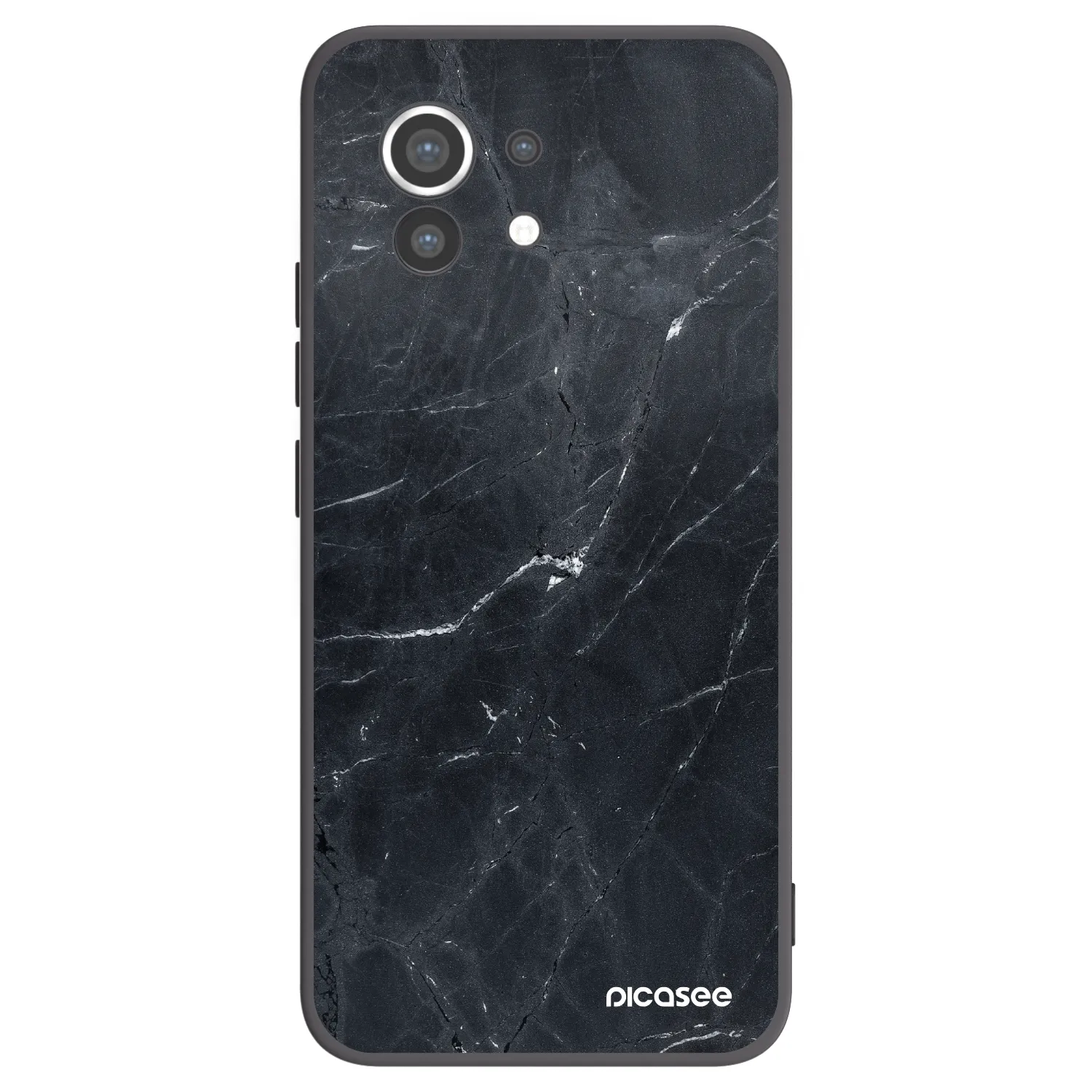 Picasee silikónový čierny obal pre Xiaomi Mi 11 - Black marble