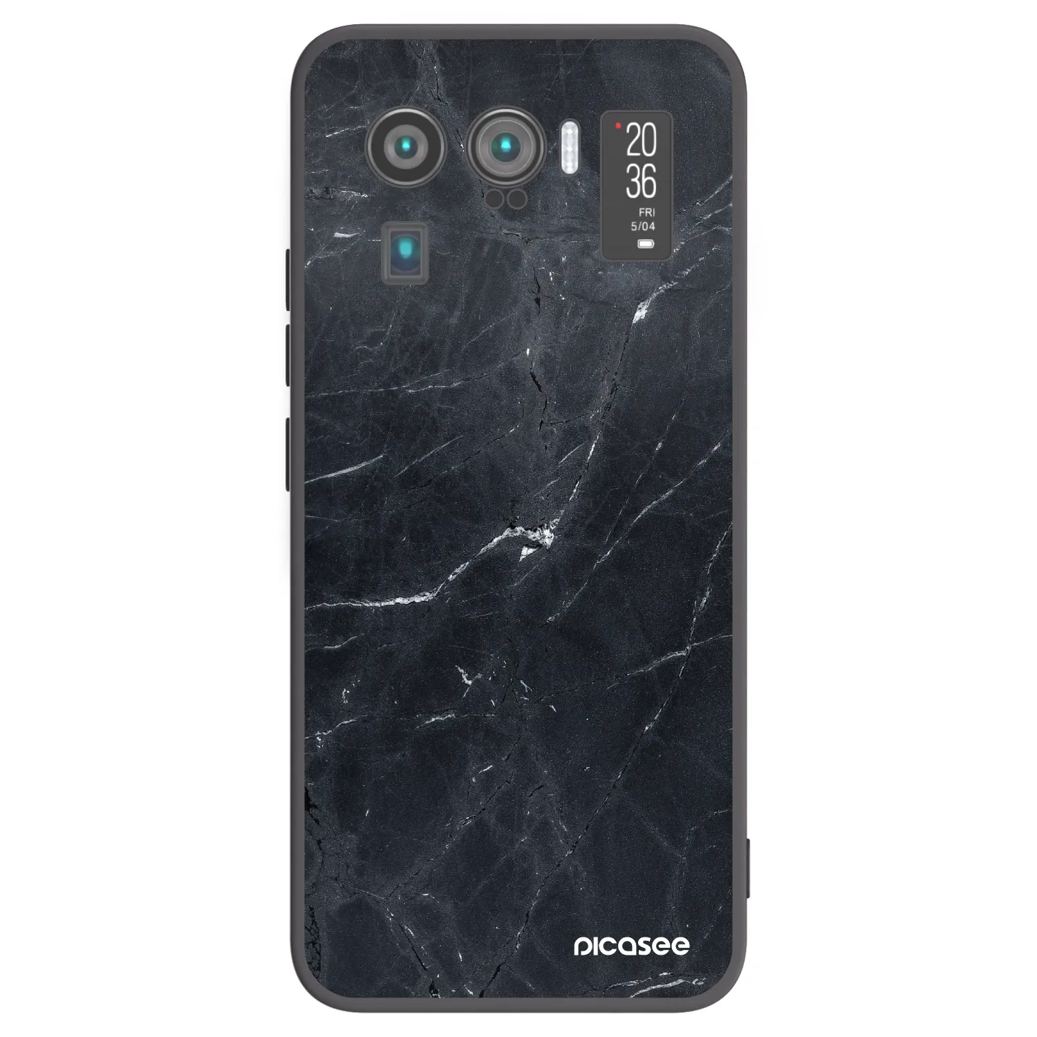 Picasee silikónový čierny obal pre Xiaomi Mi 11 Ultra - Black marble