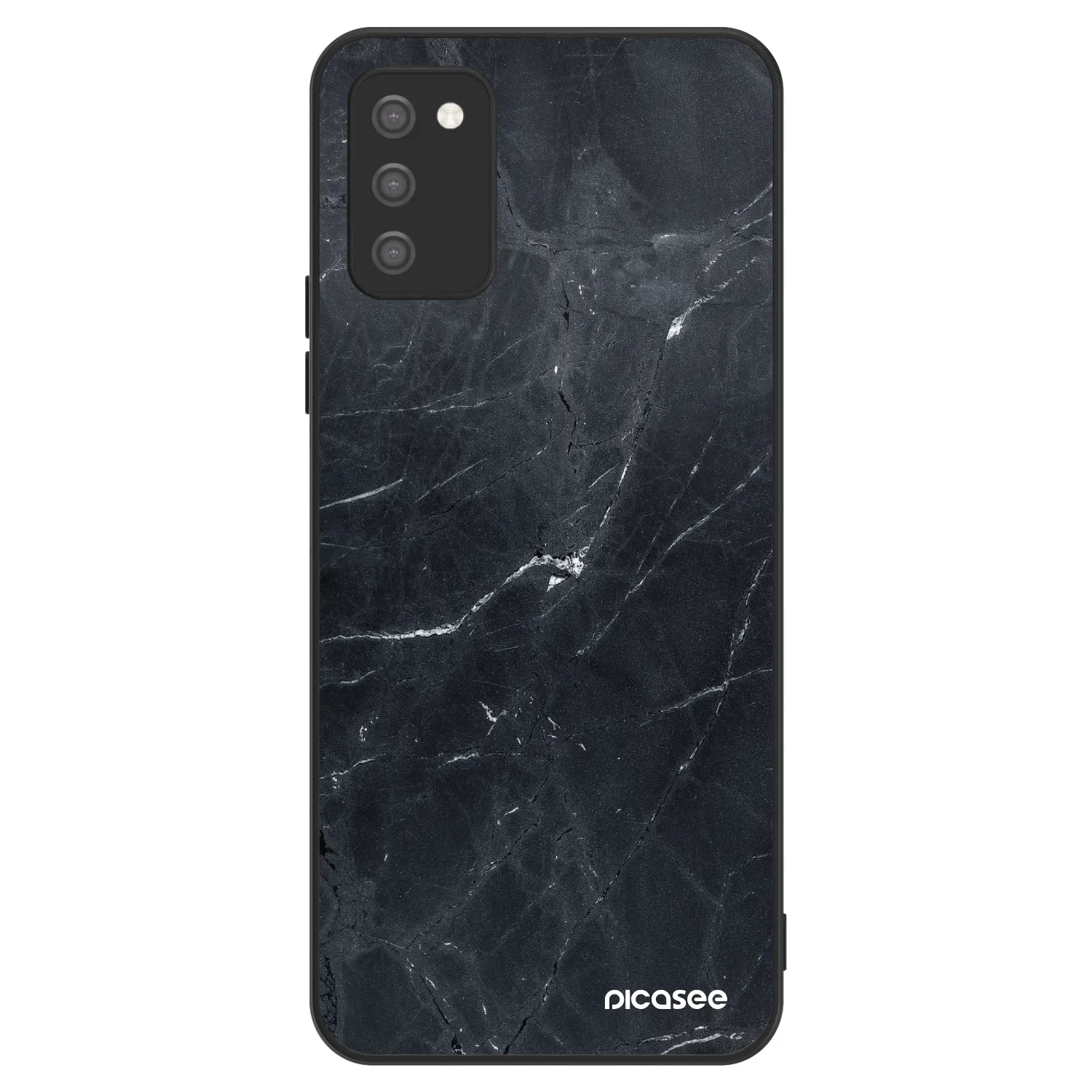 Picasee ULTIMATE CASE pro Samsung Galaxy A02s A025G - Black marble