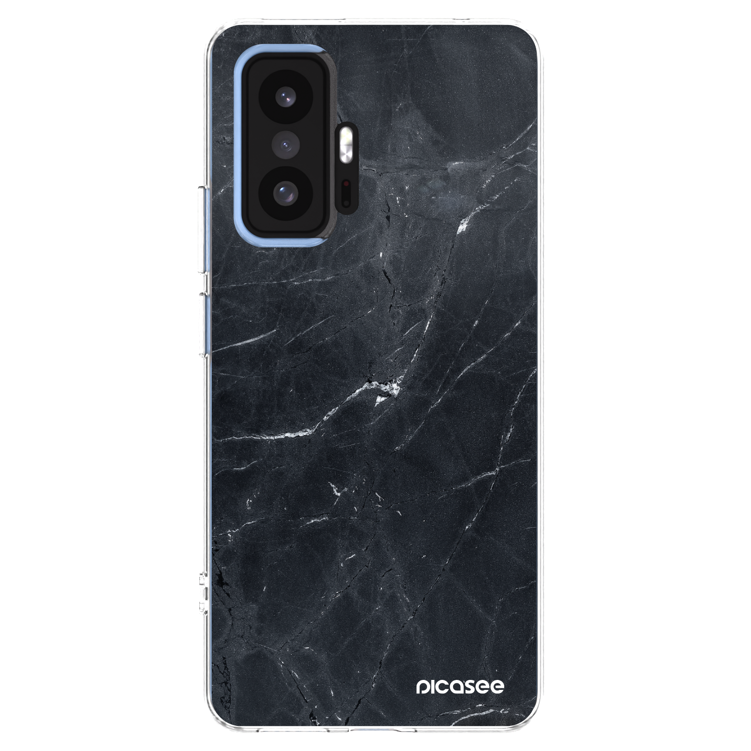 Picasee silikónový prehľadný obal pre Xiaomi 11T - Black marble