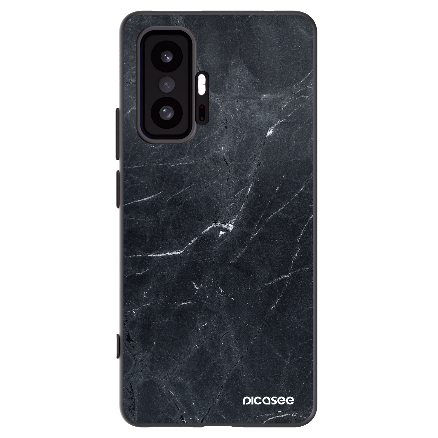 Picasee silikónový čierny obal pre Xiaomi 11T - Black marble