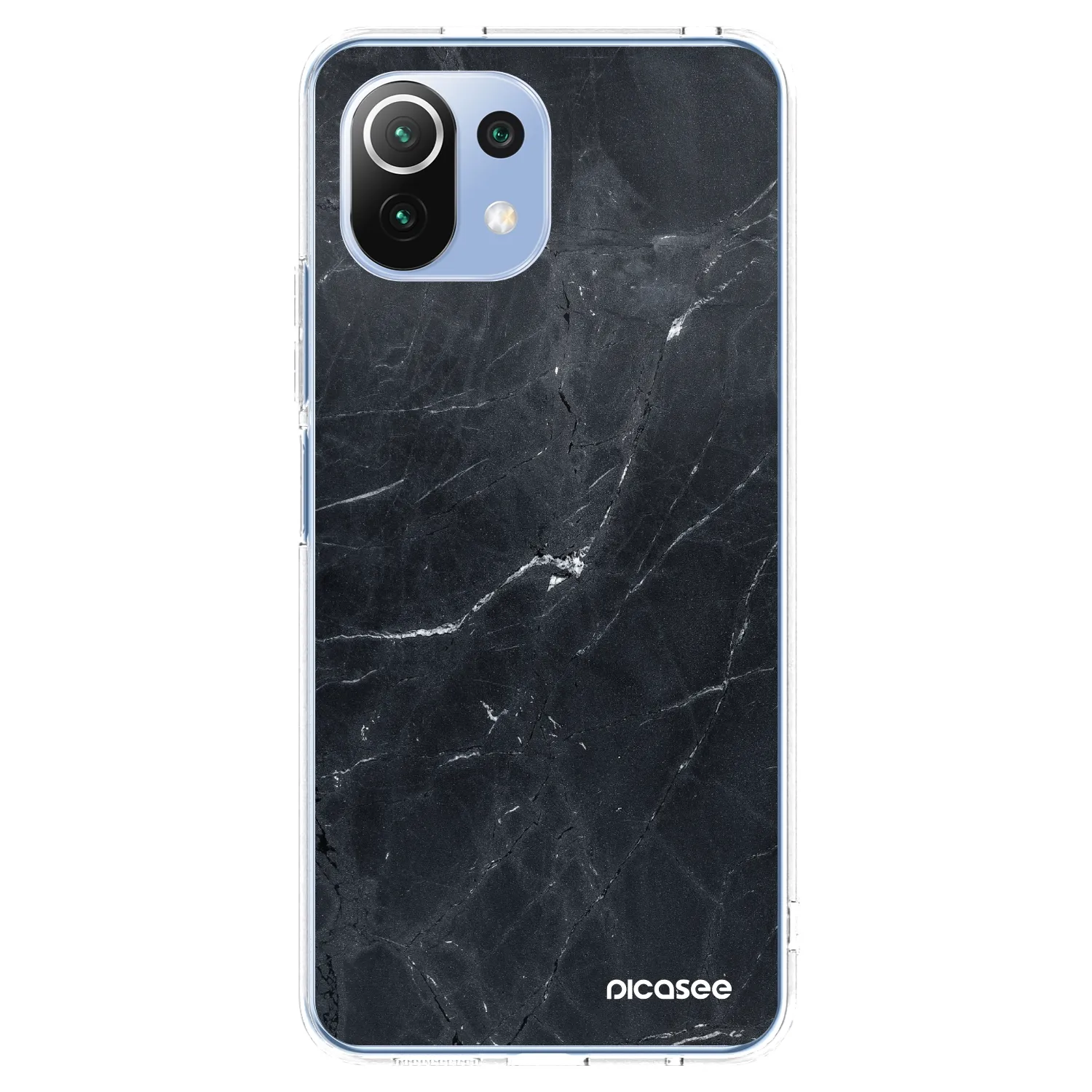 Picasee silikónový prehľadný obal pre Xiaomi 11 Lite 5G NE - Black marble