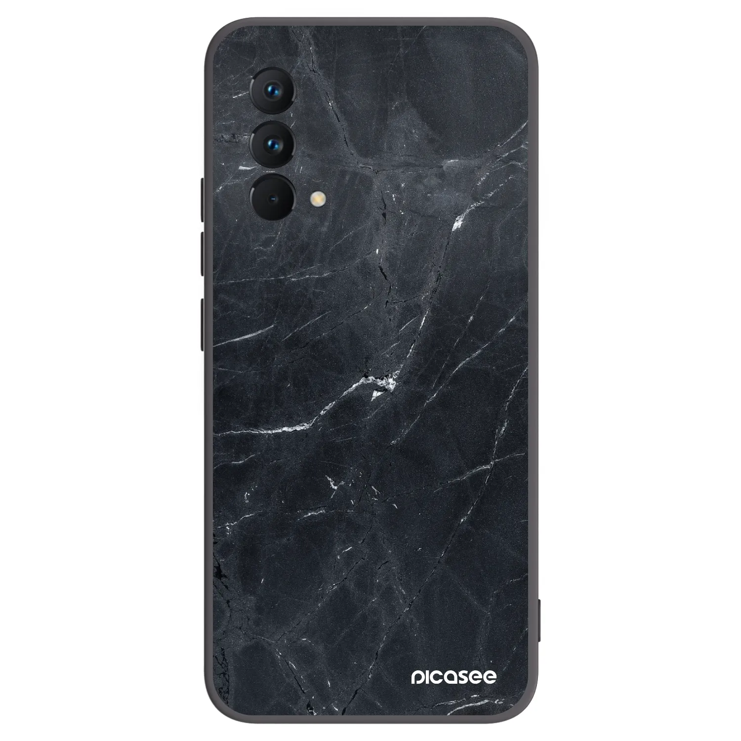 Picasee silikónový čierny obal pre Realme GT Master Edition 5G - Black marble