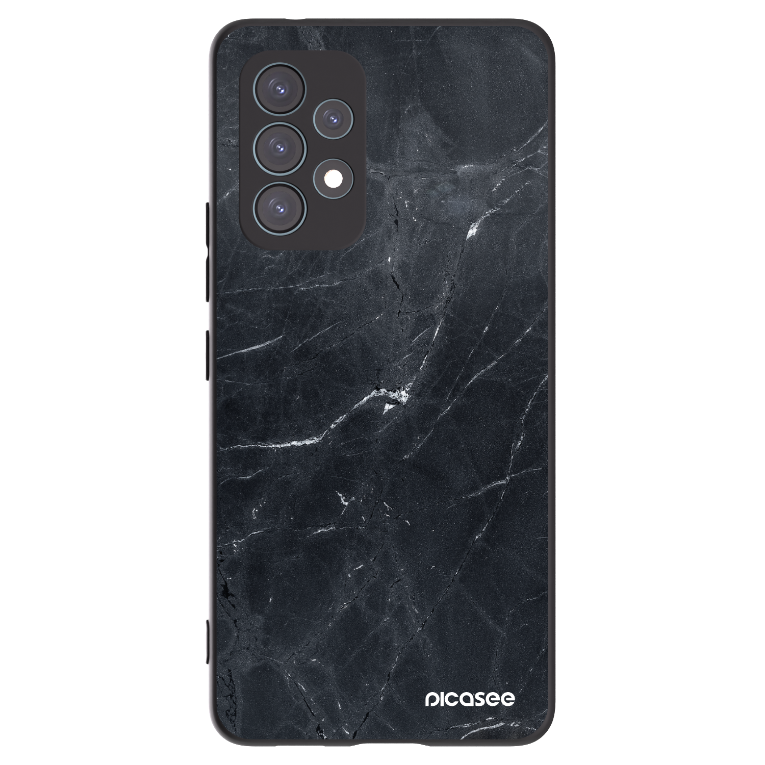 Picasee silikónový čierny obal pre Samsung Galaxy A53 5G A536 - Black marble