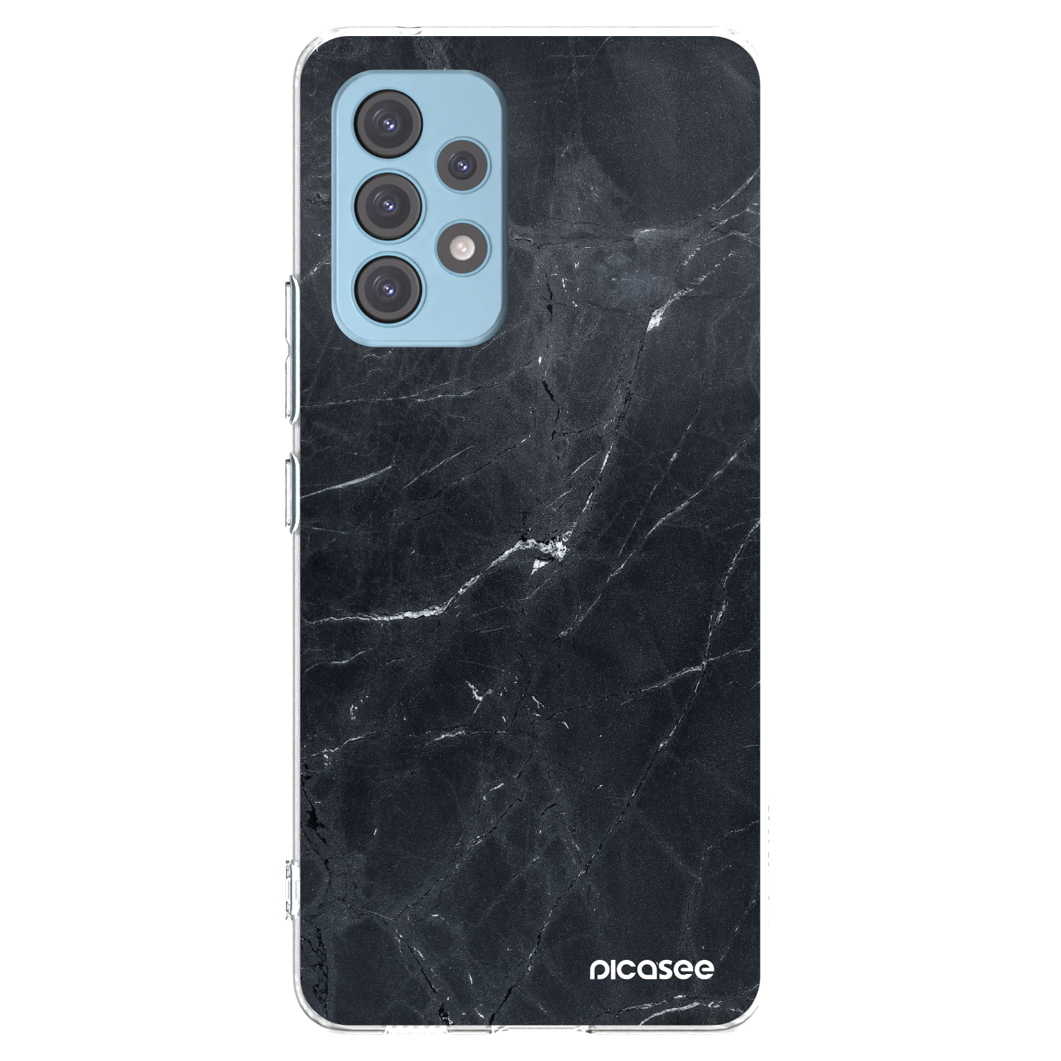 Silikónový prehľadný obal pre Samsung Galaxy A53 5G A536 - Black marble