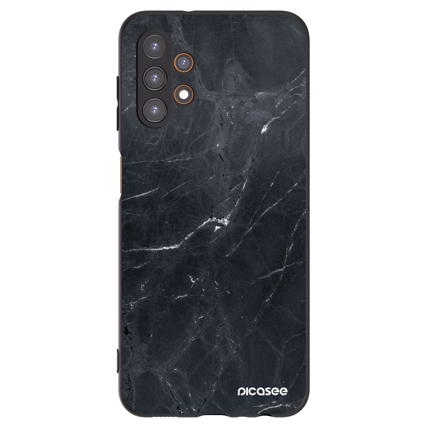 Picasee silikónový čierny obal pre Samsung Galaxy A13 4G A135 - Black marble