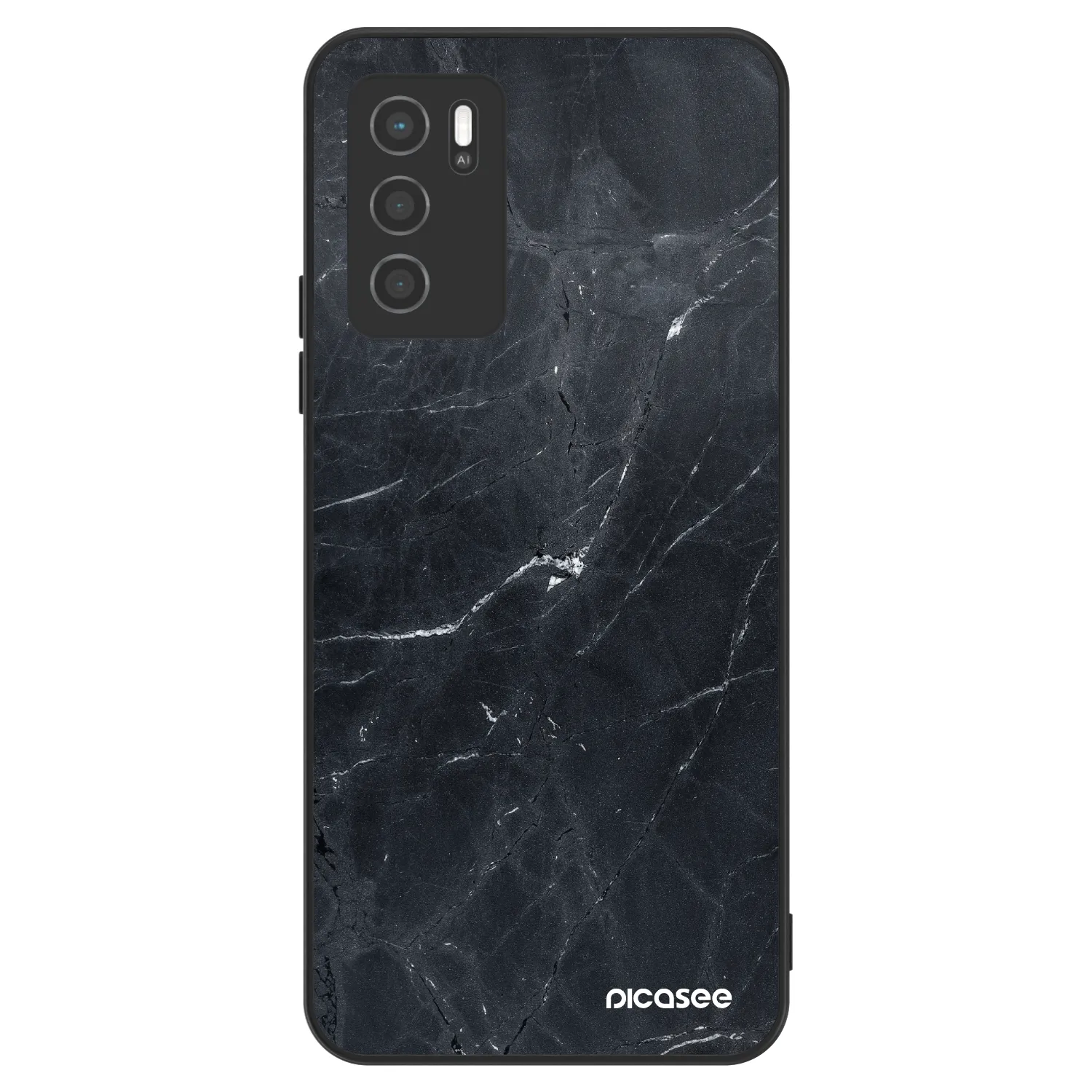 Picasee ULTIMATE CASE pro OPPO A16s - Black marble
