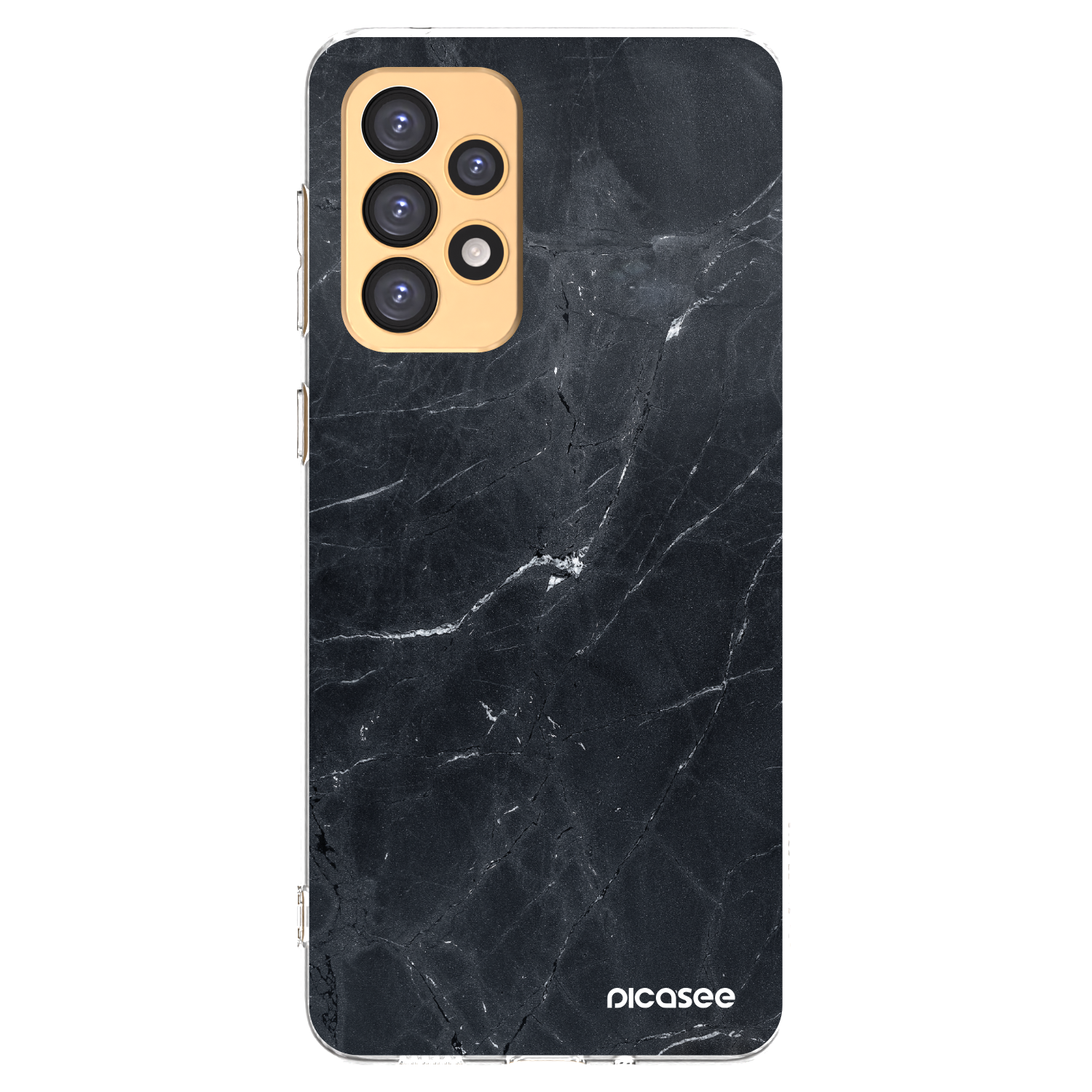 Picasee silikónový prehľadný obal pre Samsung Galaxy A33 5G A336 - Black marble