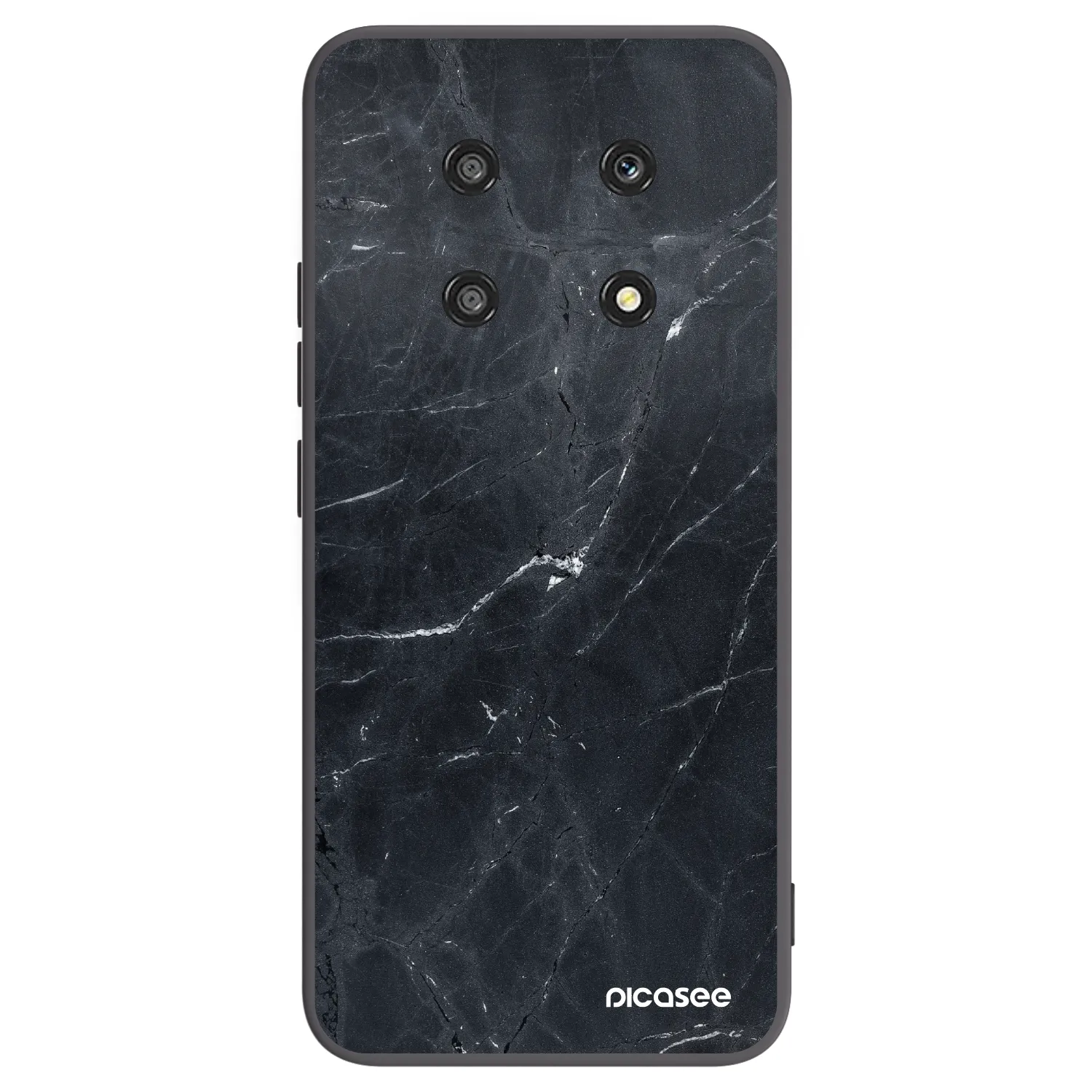 Picasee silikónový čierny obal pre Honor Magic4 Lite 5G - Black marble
