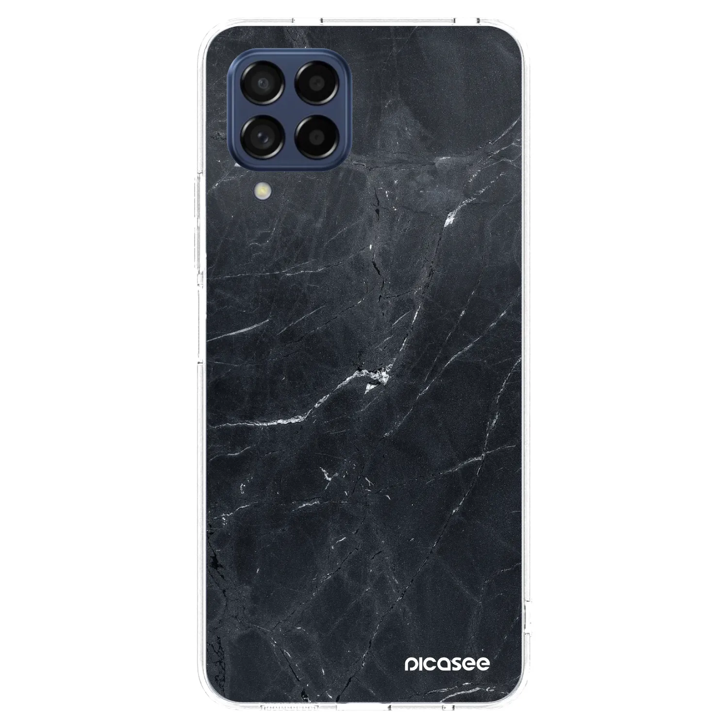 Picasee silikónový prehľadný obal pre Samsung Galaxy M53 5G - Black marble