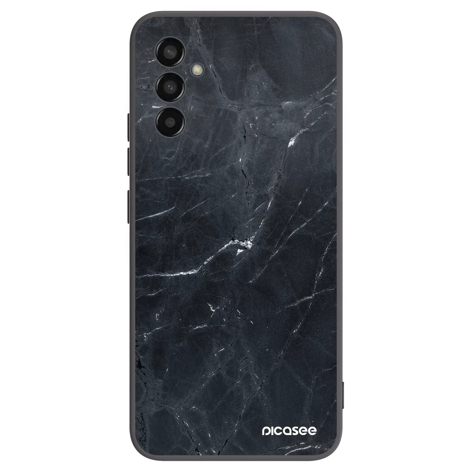 Picasee silikónový čierny obal pre Samsung Galaxy M13 M135F - Black marble
