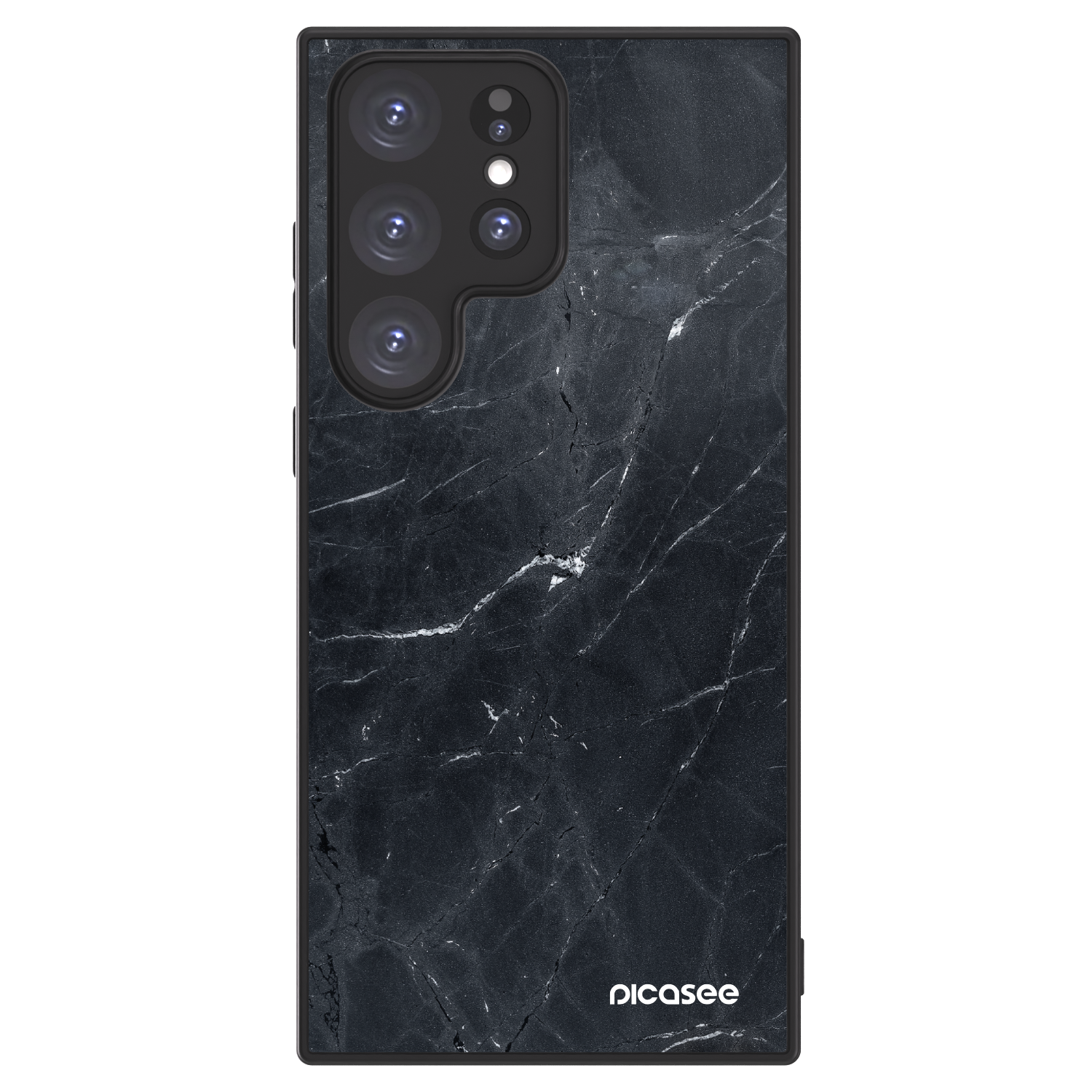 Picasee ULTIMATE CASE pro Samsung Galaxy S23 Ultra 5G - Black marble