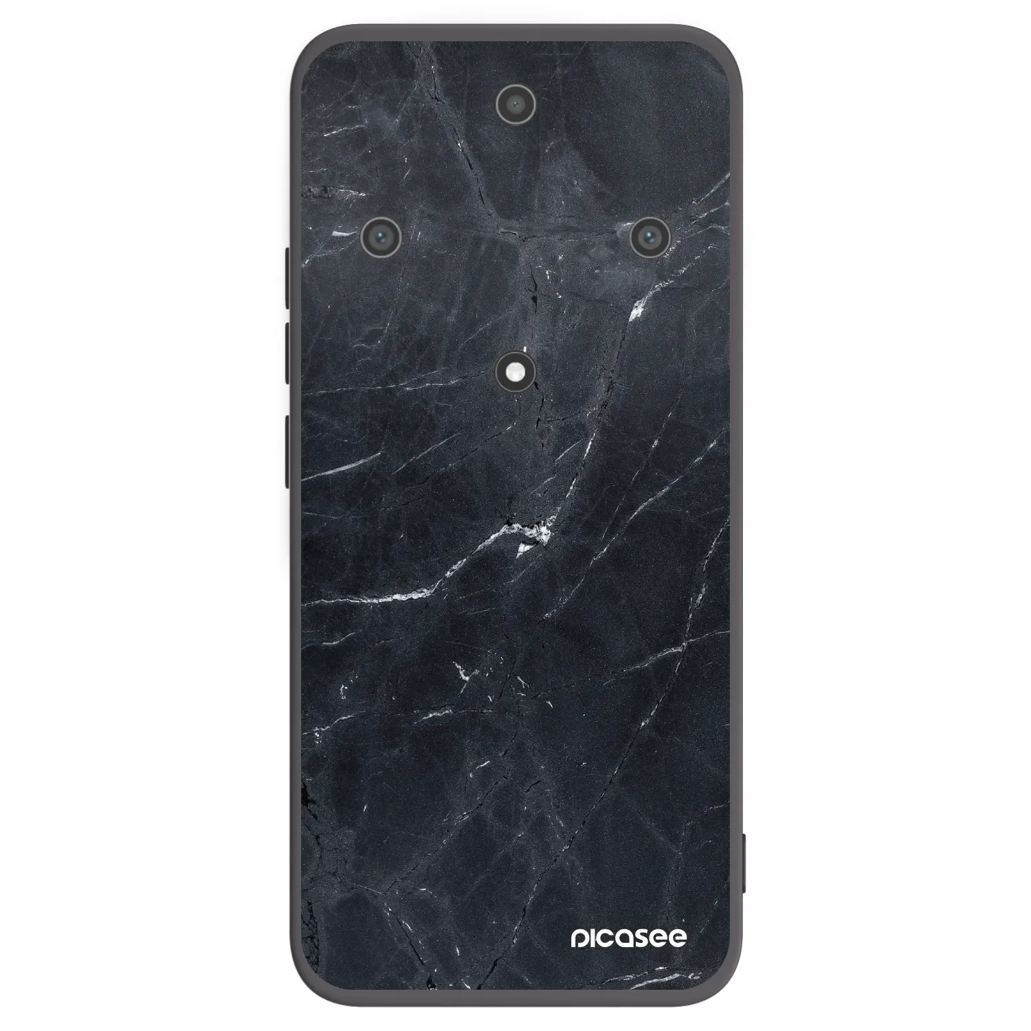 Silikónový čierny obal pre Honor Magic5 Lite 5G - Black marble