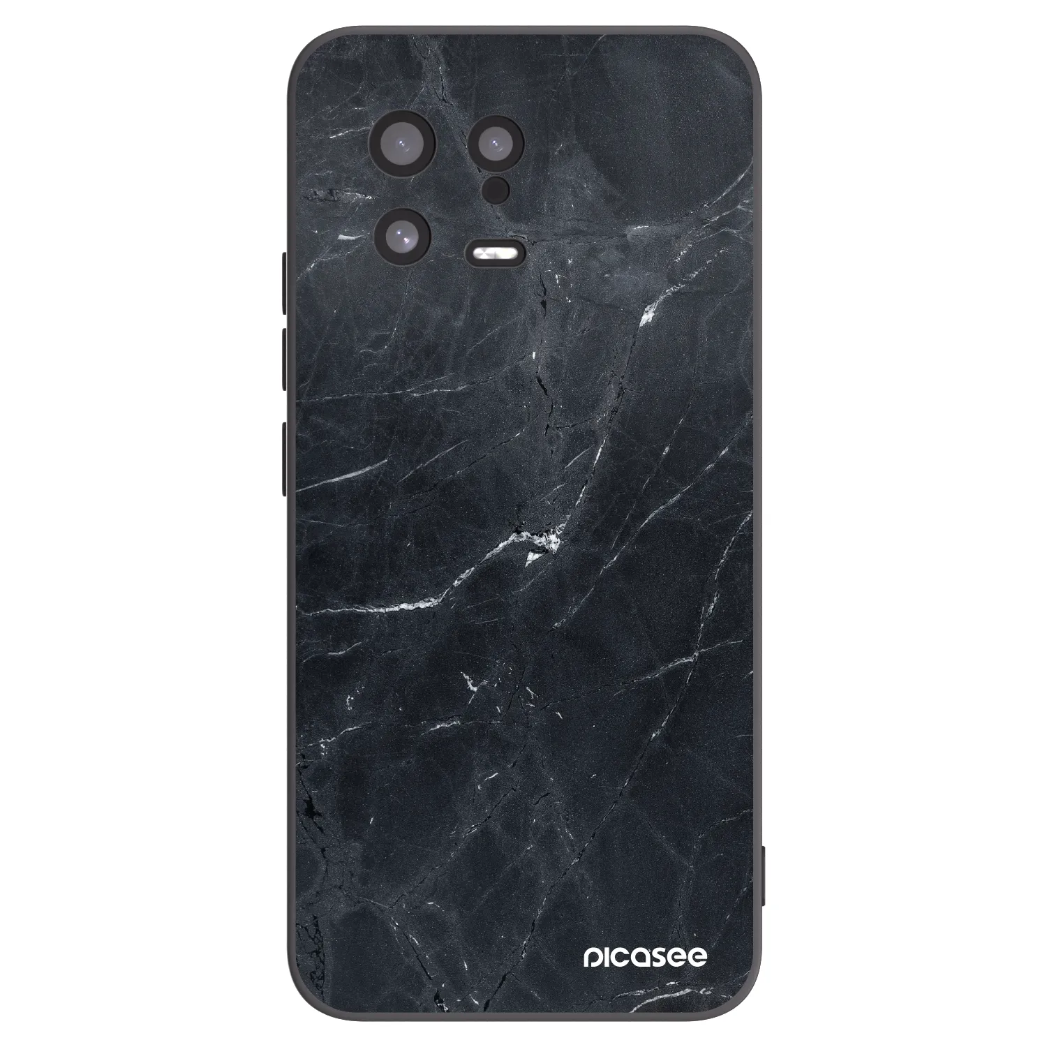 Silikónový čierny obal pre Xiaomi 13 - Black marble