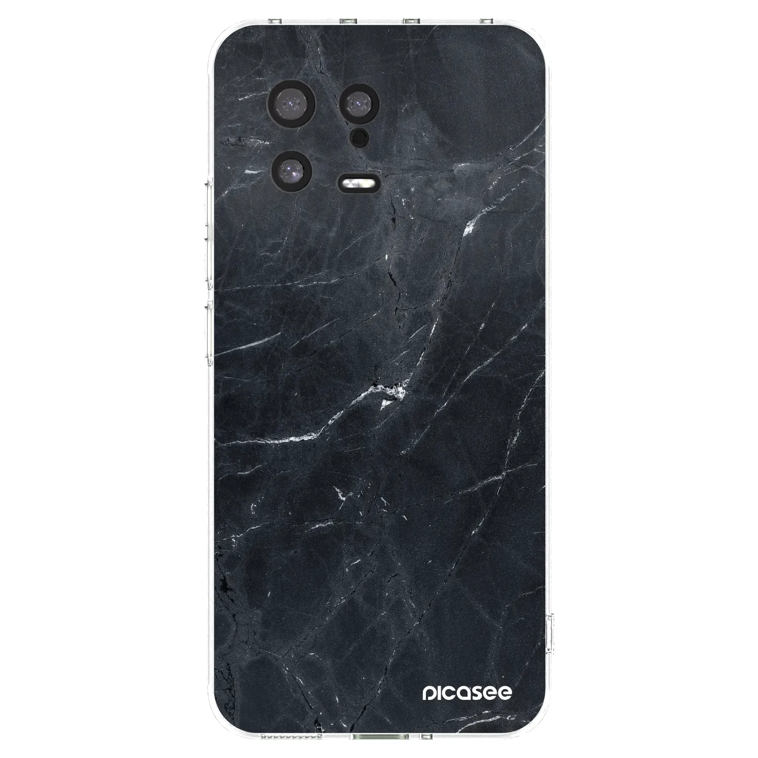 Silikónový prehľadný obal pre Xiaomi 13 - Black marble