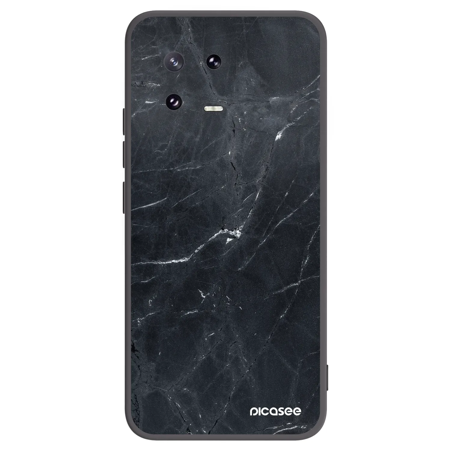 Picasee silikónový čierny obal pre Xiaomi 13 Pro - Black marble
