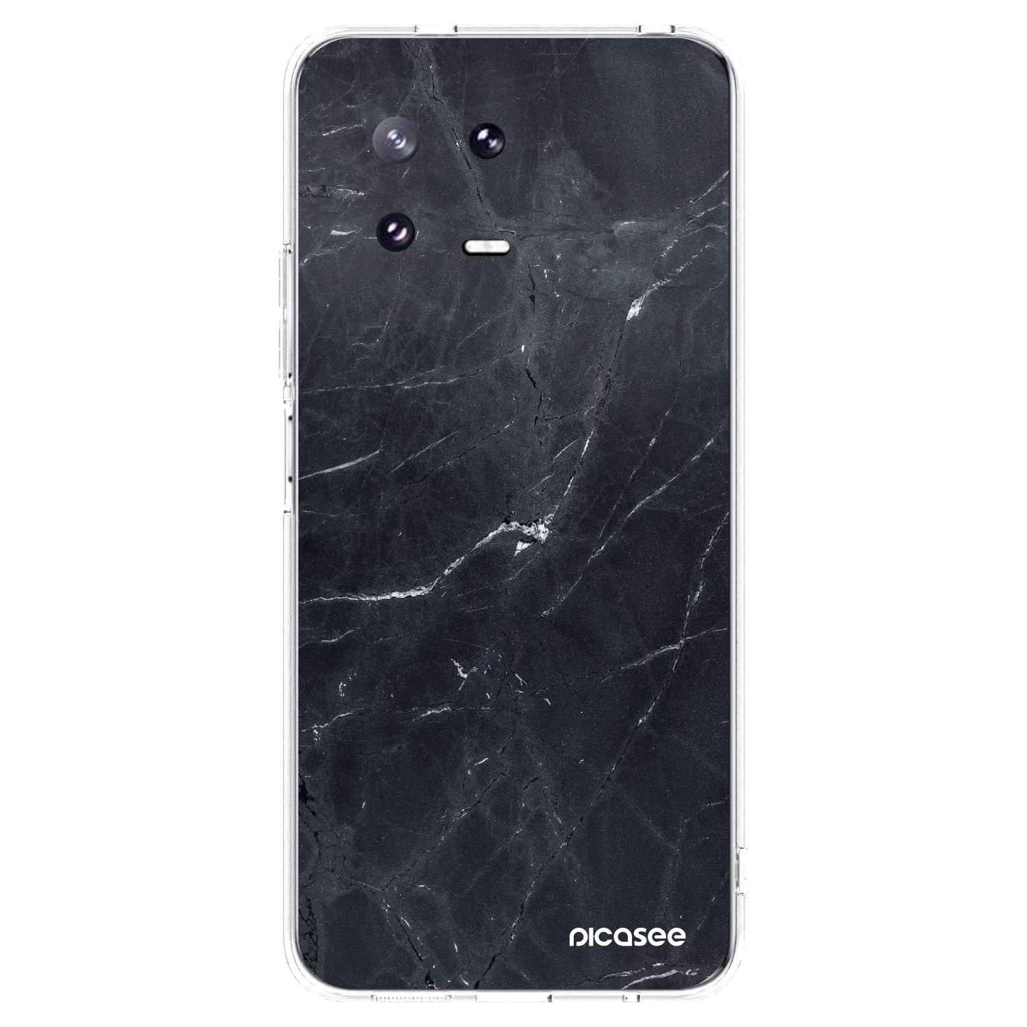 Picasee silikónový prehľadný obal pre Xiaomi 13 Pro - Black marble