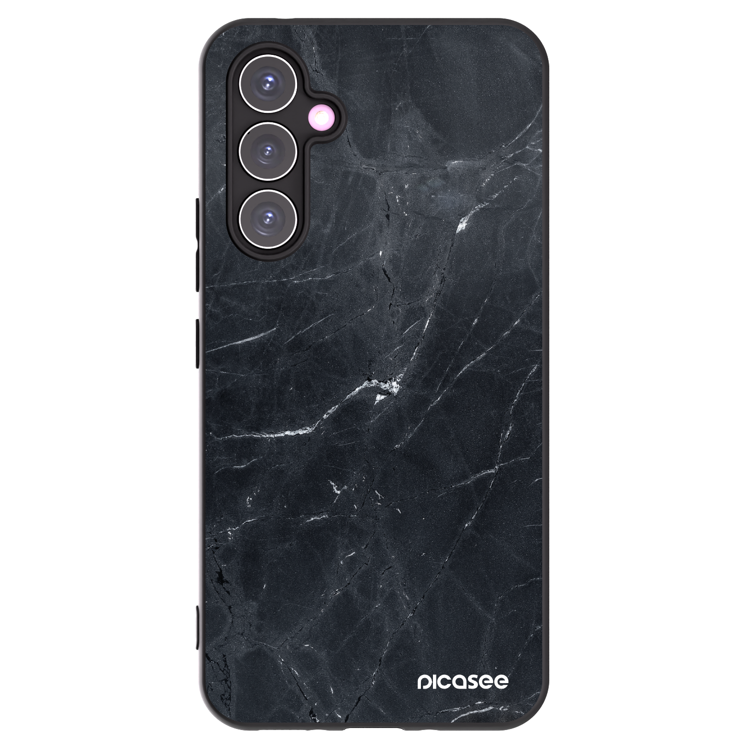 Picasee silikónový čierny obal pre Samsung Galaxy A54 5G A546B - Black marble