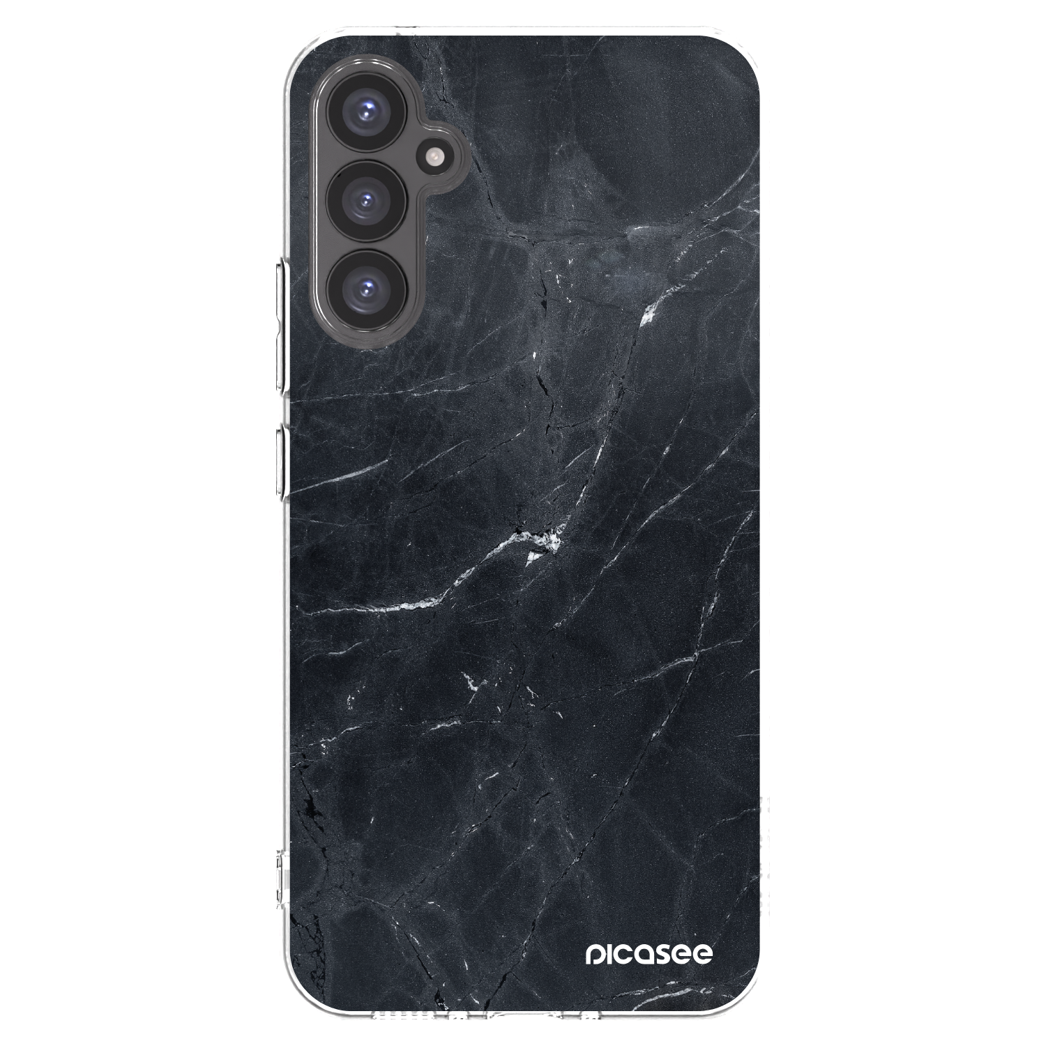 Picasee silikónový prehľadný obal pre Samsung Galaxy A34 5G A346B - Black marble