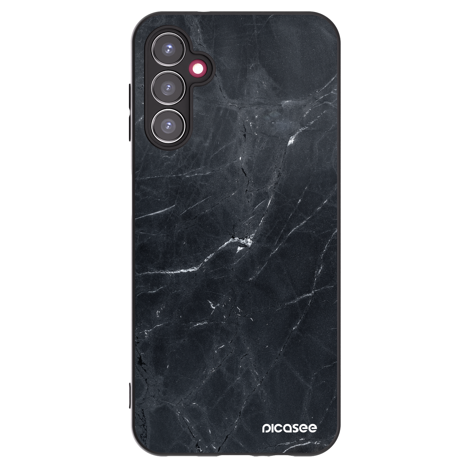 Picasee silikónový čierny obal pre Samsung Galaxy A14 4G A145R - Black marble