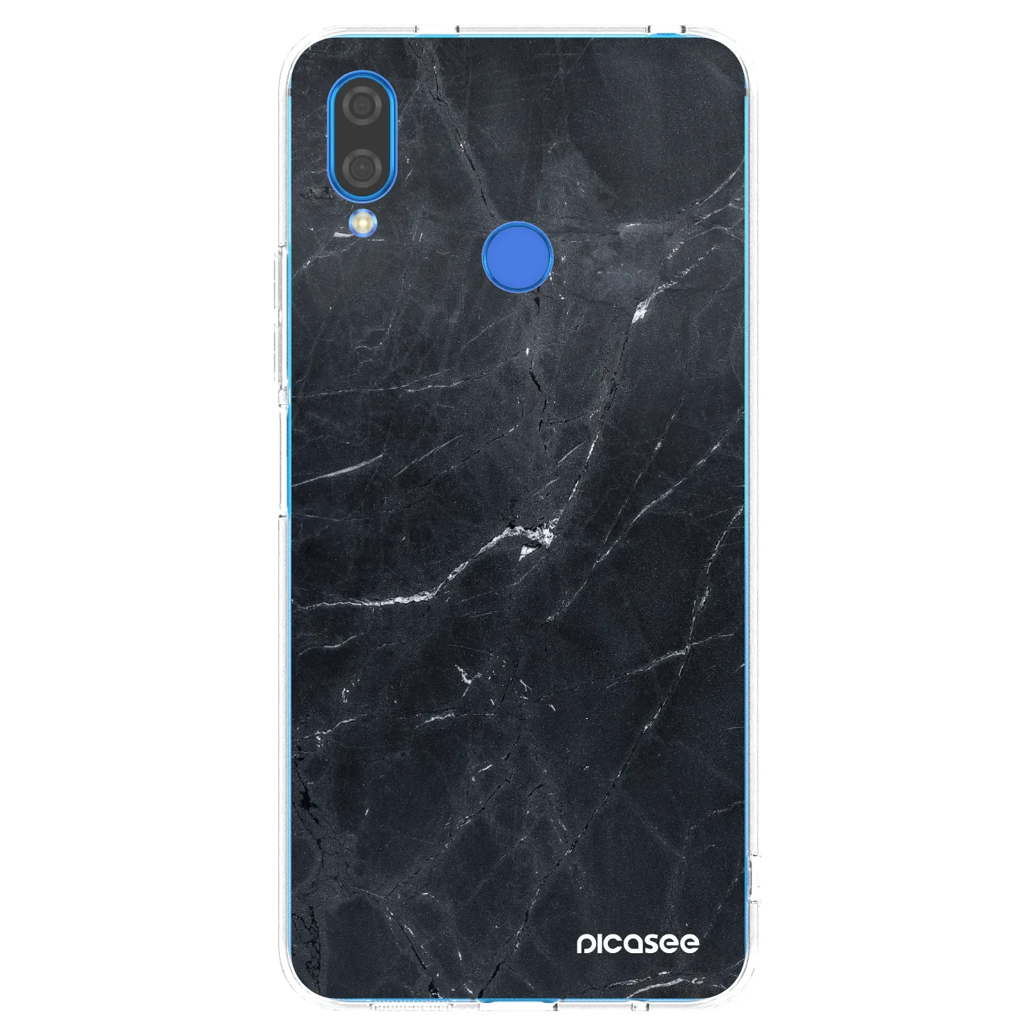 Silikónový prehľadný obal pre Huawei Nova 3i - Black marble