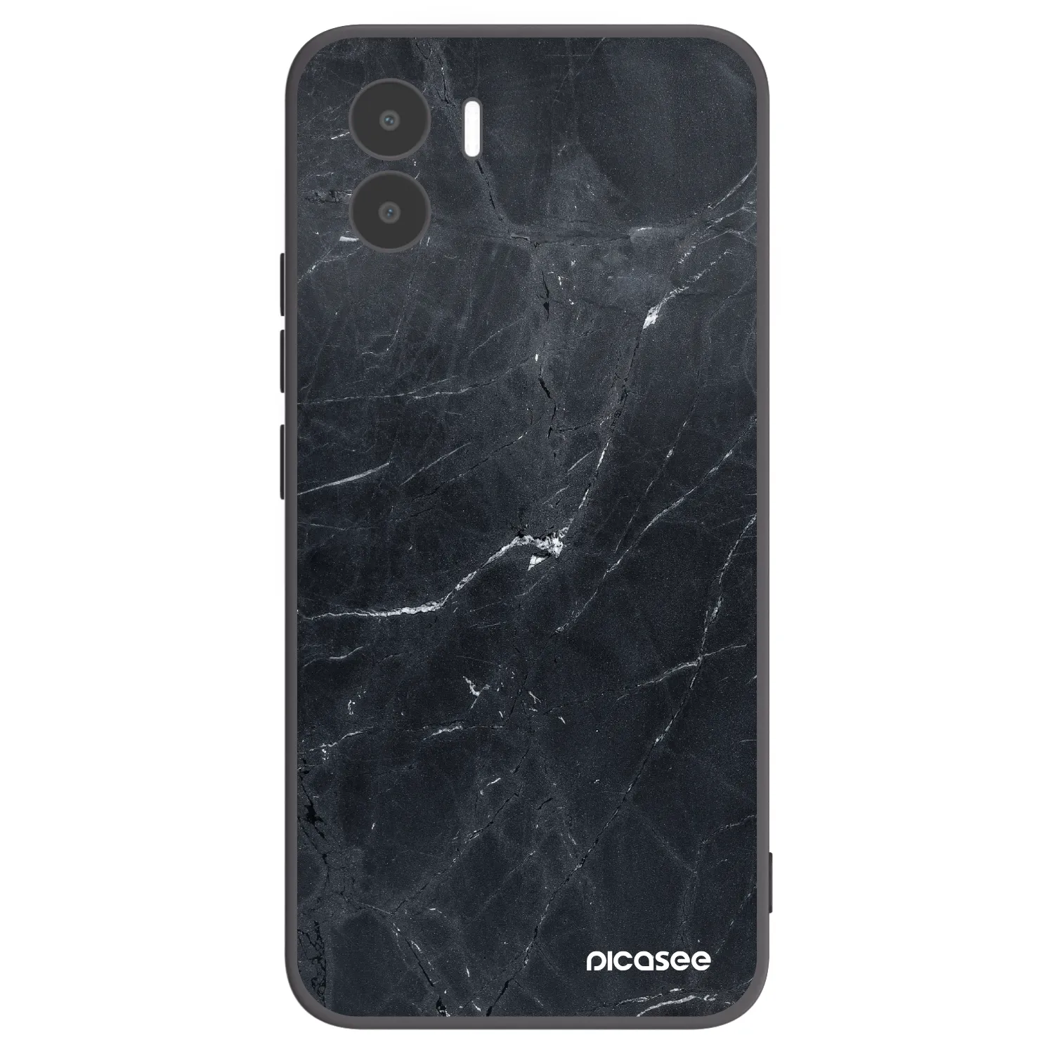 Picasee silikónový čierny obal pre Xiaomi Redmi A2 - Black marble