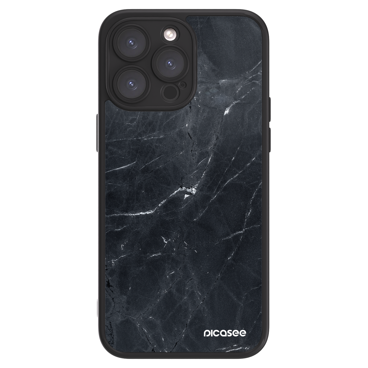 Picasee ULTIMATE CASE pro Apple iPhone 15 Pro Max - Black marble