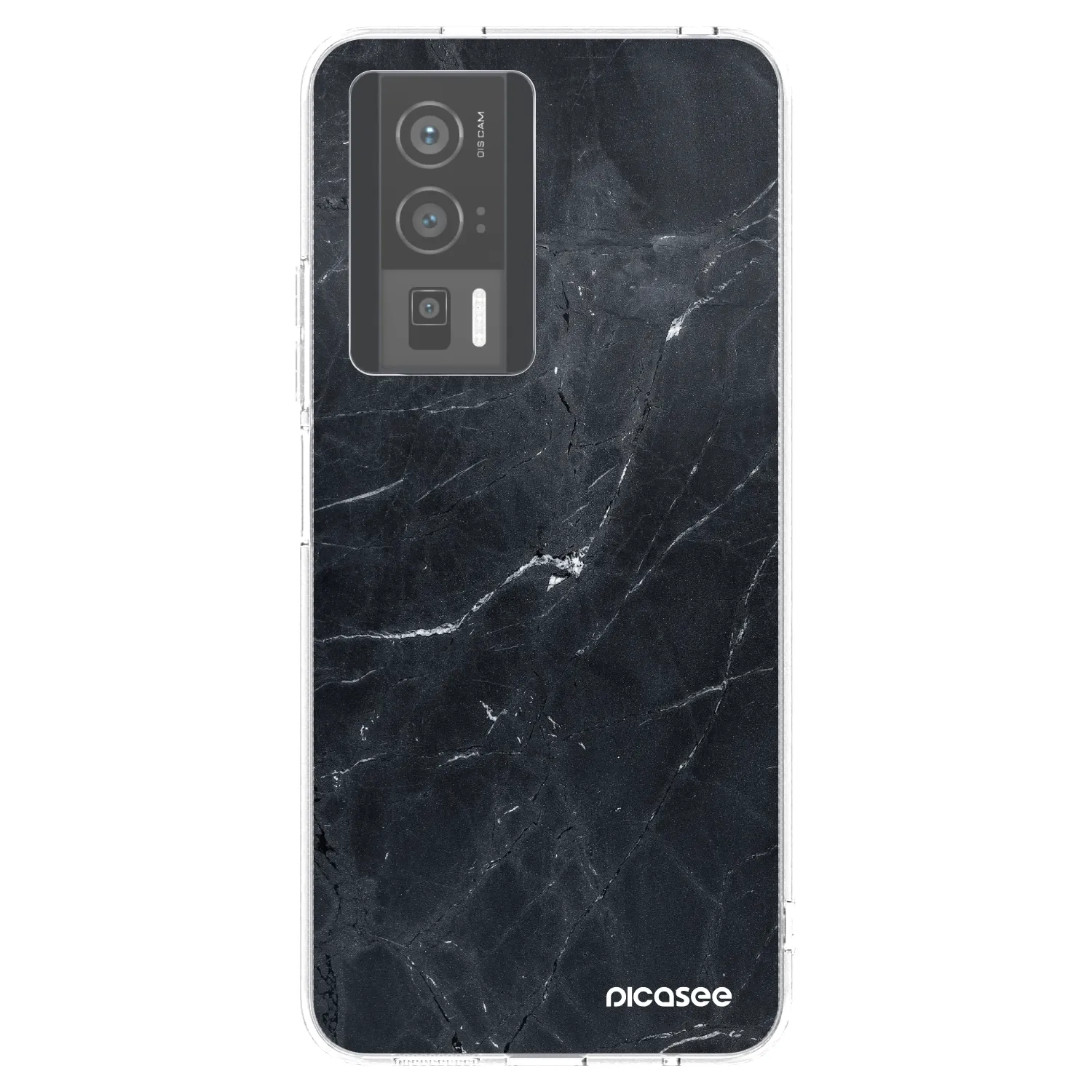 Picasee silikónový prehľadný obal pre Xiaomi Poco F5 Pro 5G - Black marble