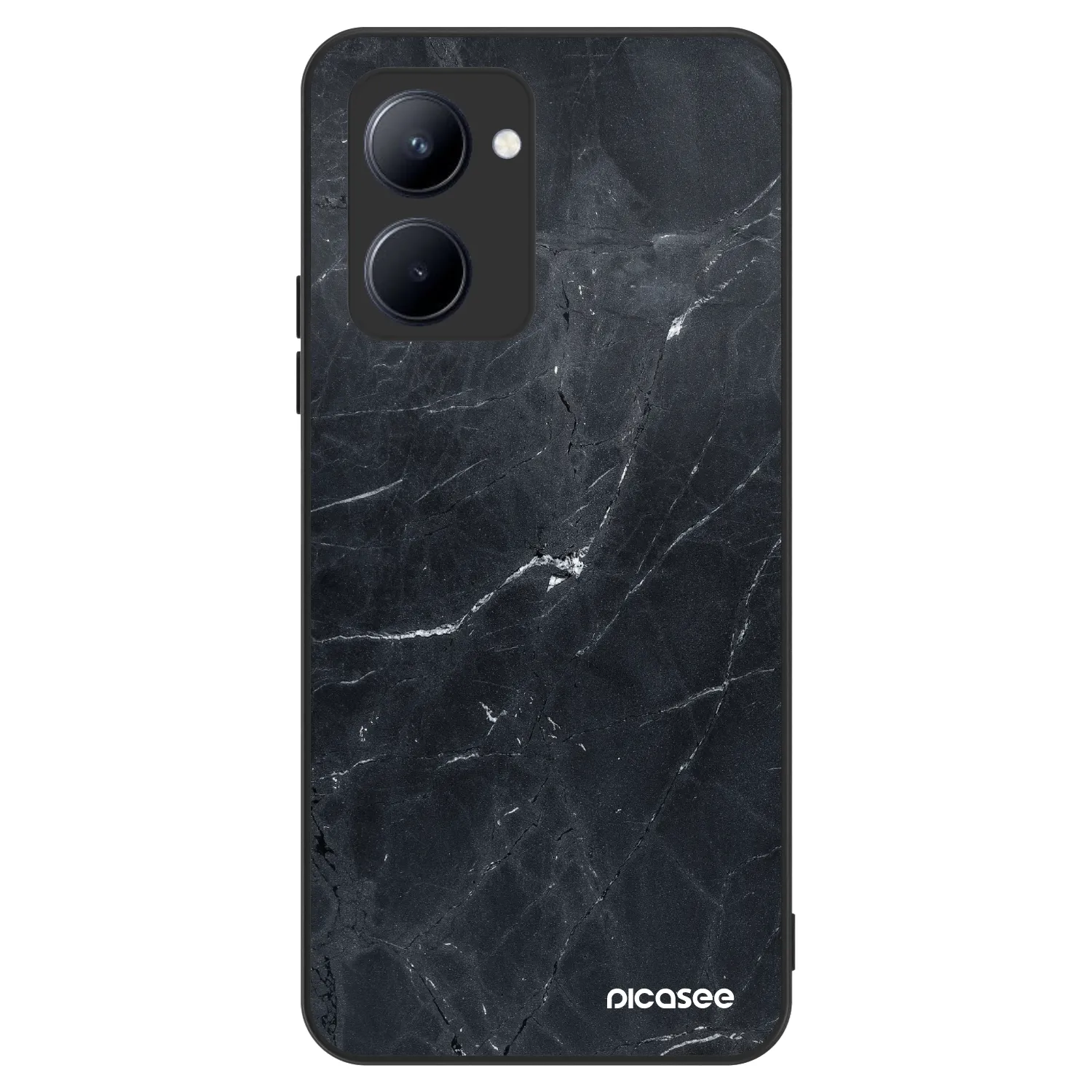 Picasee ULTIMATE CASE pro Realme C33 (2023) - Black marble
