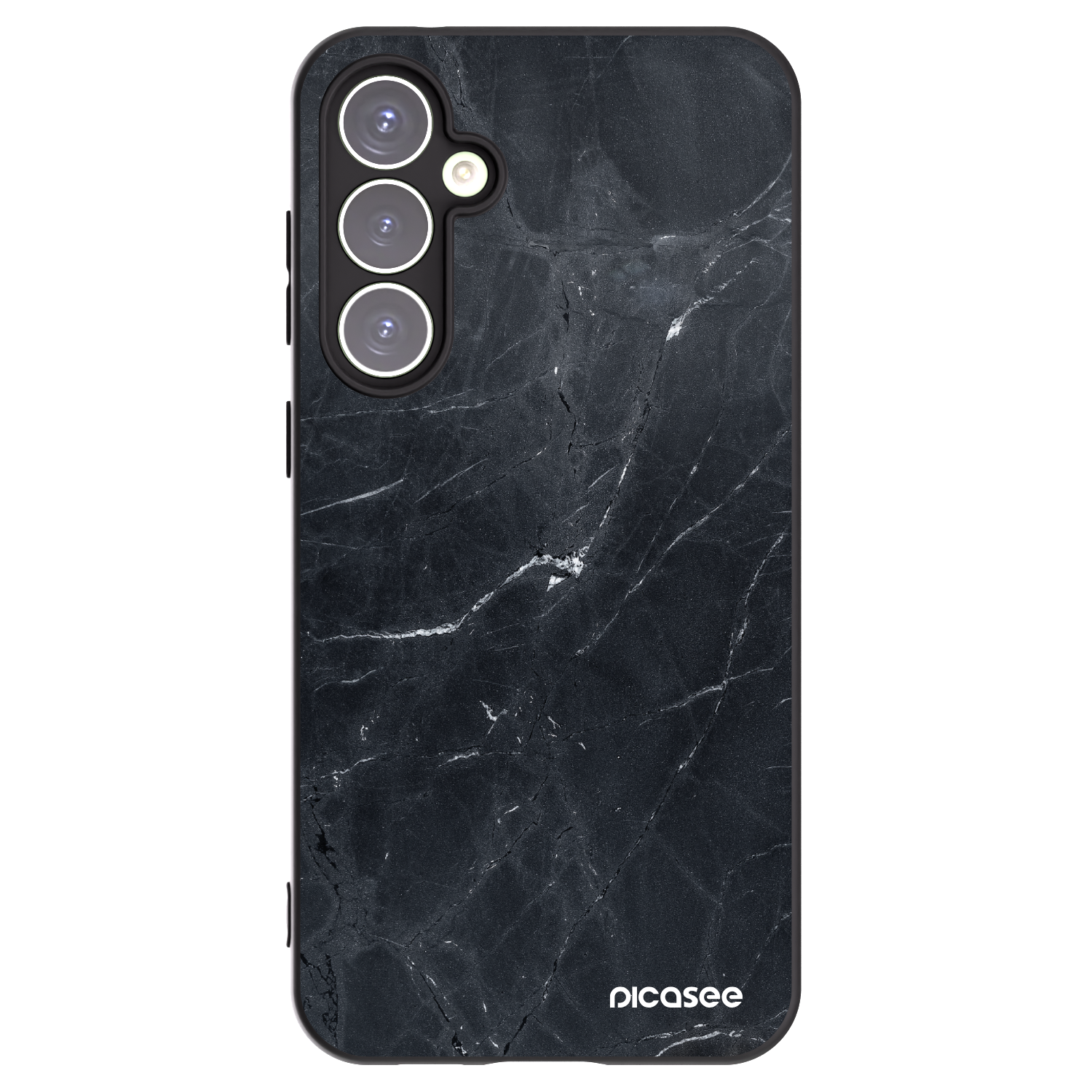 Picasee silikónový čierny obal pre Samsung Galaxy S23 FE S711B - Black marble