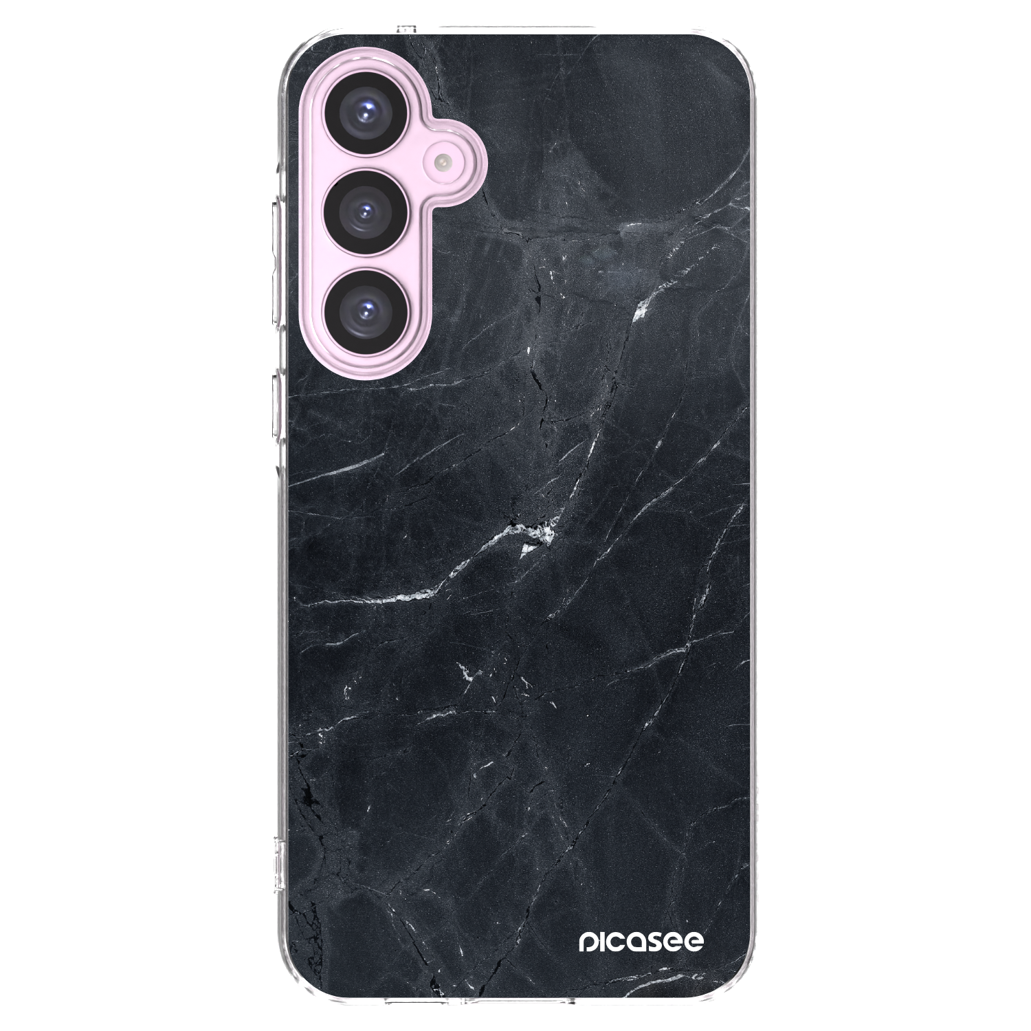 Picasee silikónový prehľadný obal pre Samsung Galaxy A55 5G A556B - Black marble