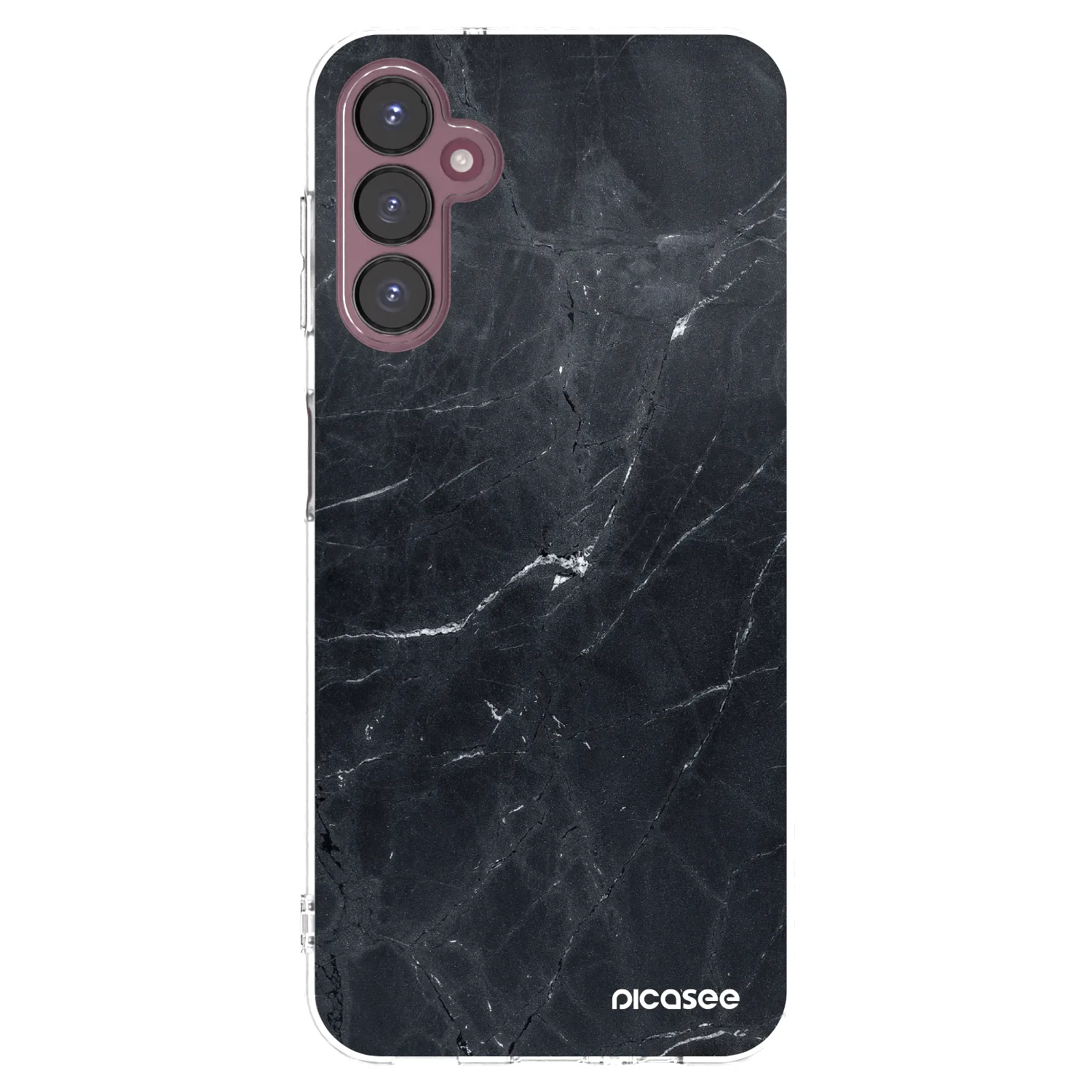 Picasee silikónový prehľadný obal pre Samsung Galaxy A05s A057G - Black marble