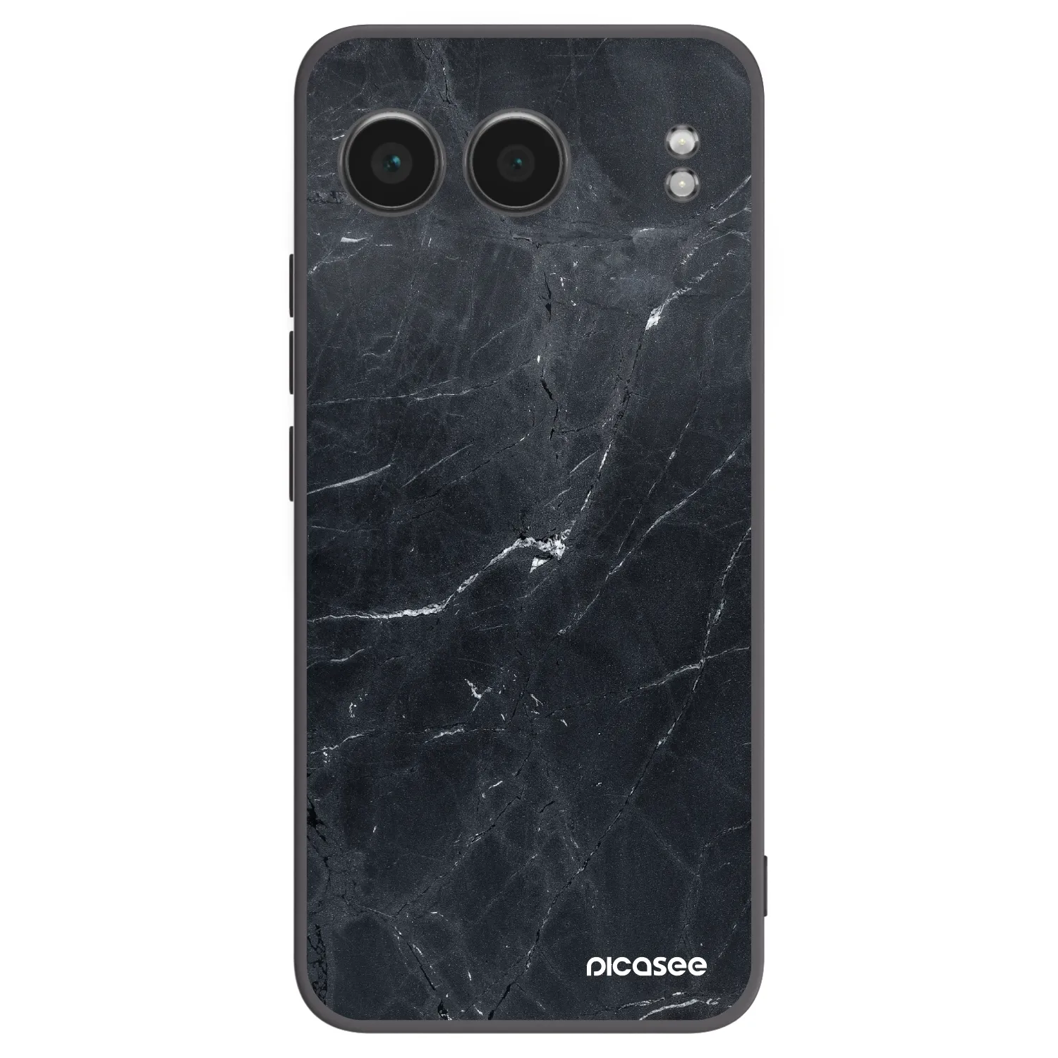 Picasee silikónový čierny obal pre OnePlus Nord 4 - Black marble
