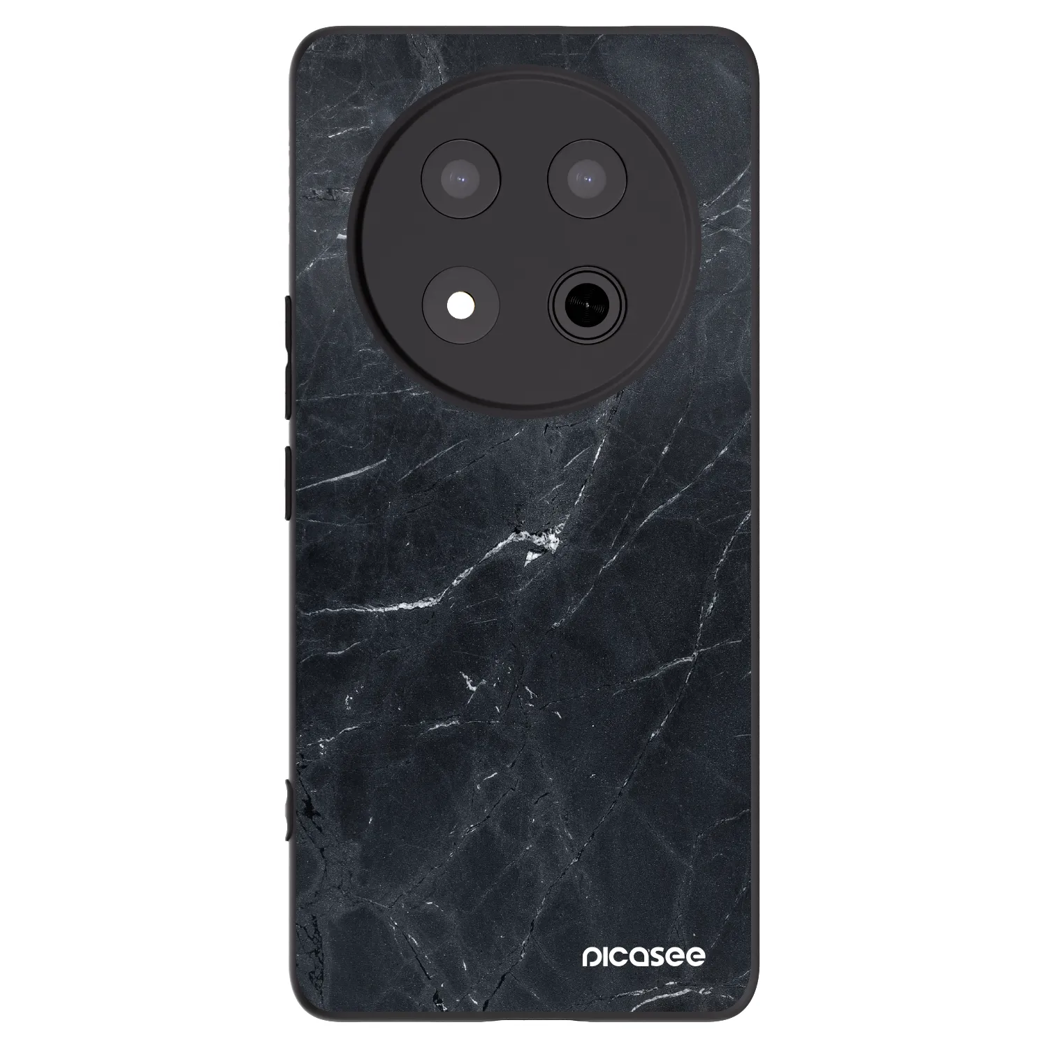 Picasee silikónový čierny obal pre Honor Magic7 Lite 5G - Black marble