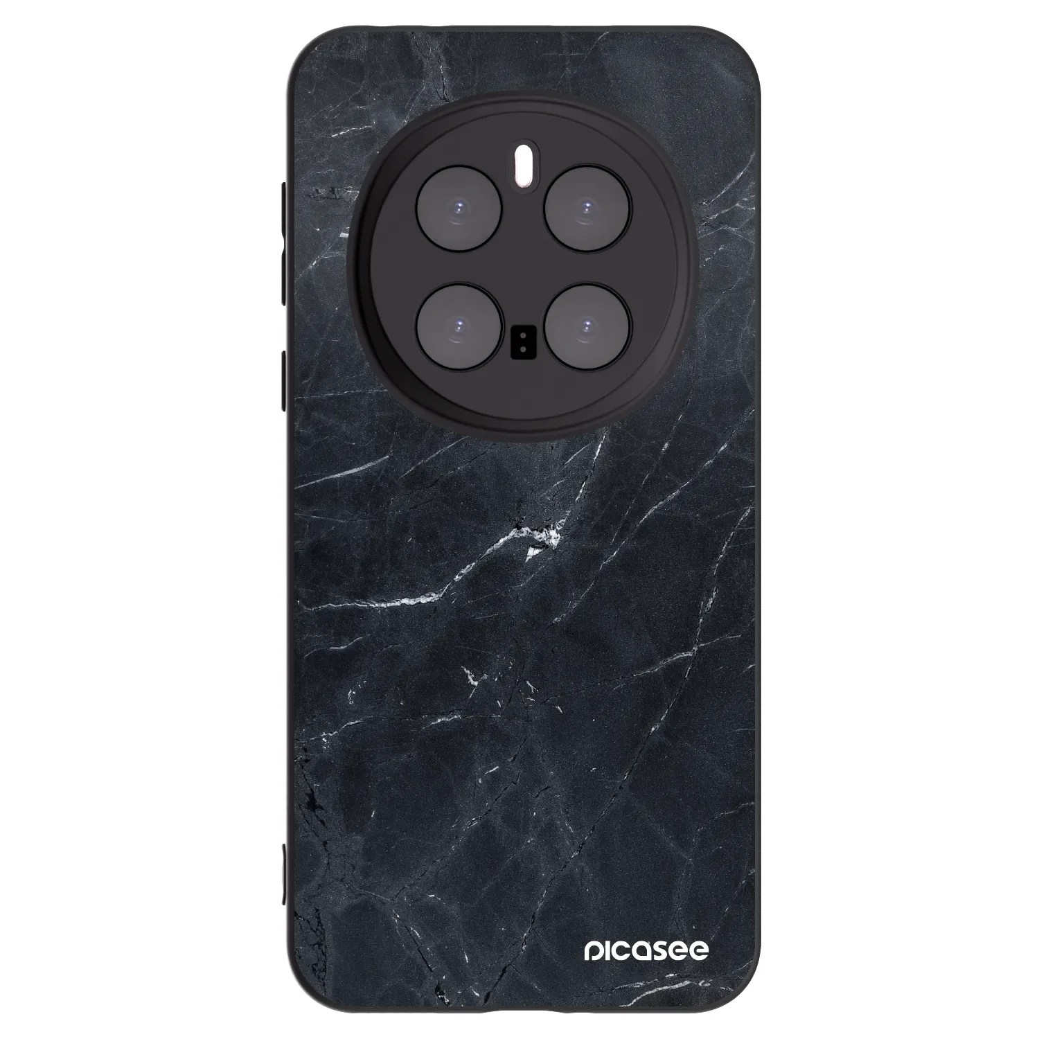 Picasee silikónový čierny obal pre Honor Magic7 Pro 5G - Black marble