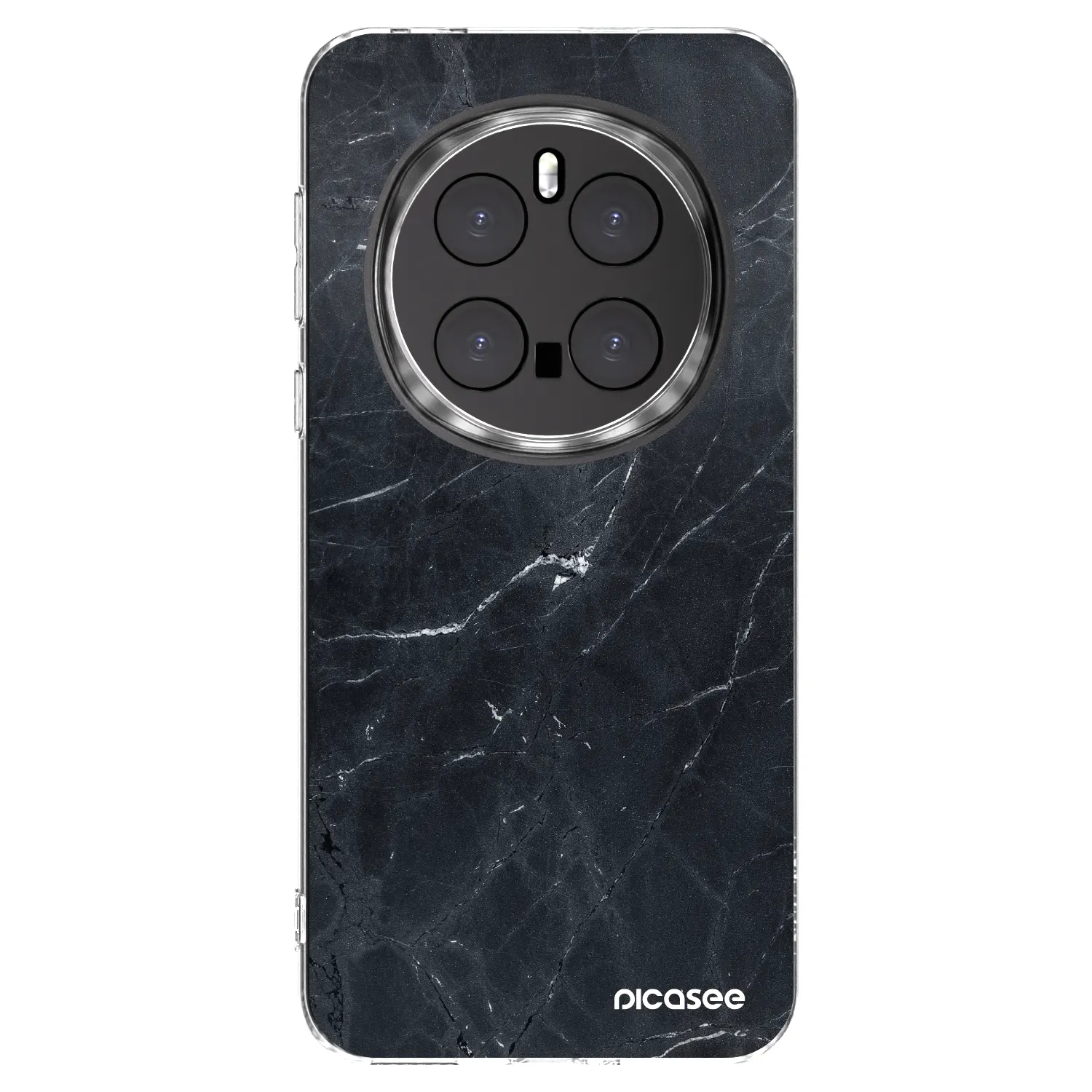 Picasee silikónový prehľadný obal pre Honor Magic7 Pro 5G - Black marble