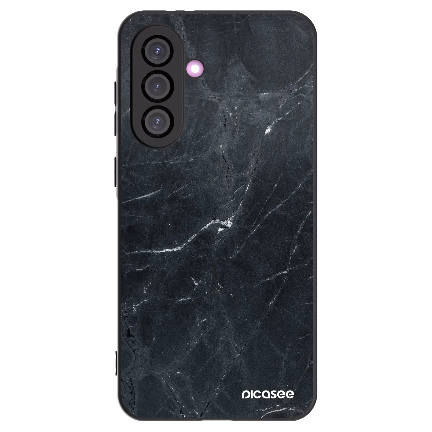 Picasee silikónový čierny obal pre Samsung Galaxy A56 5G A566B - Black marble