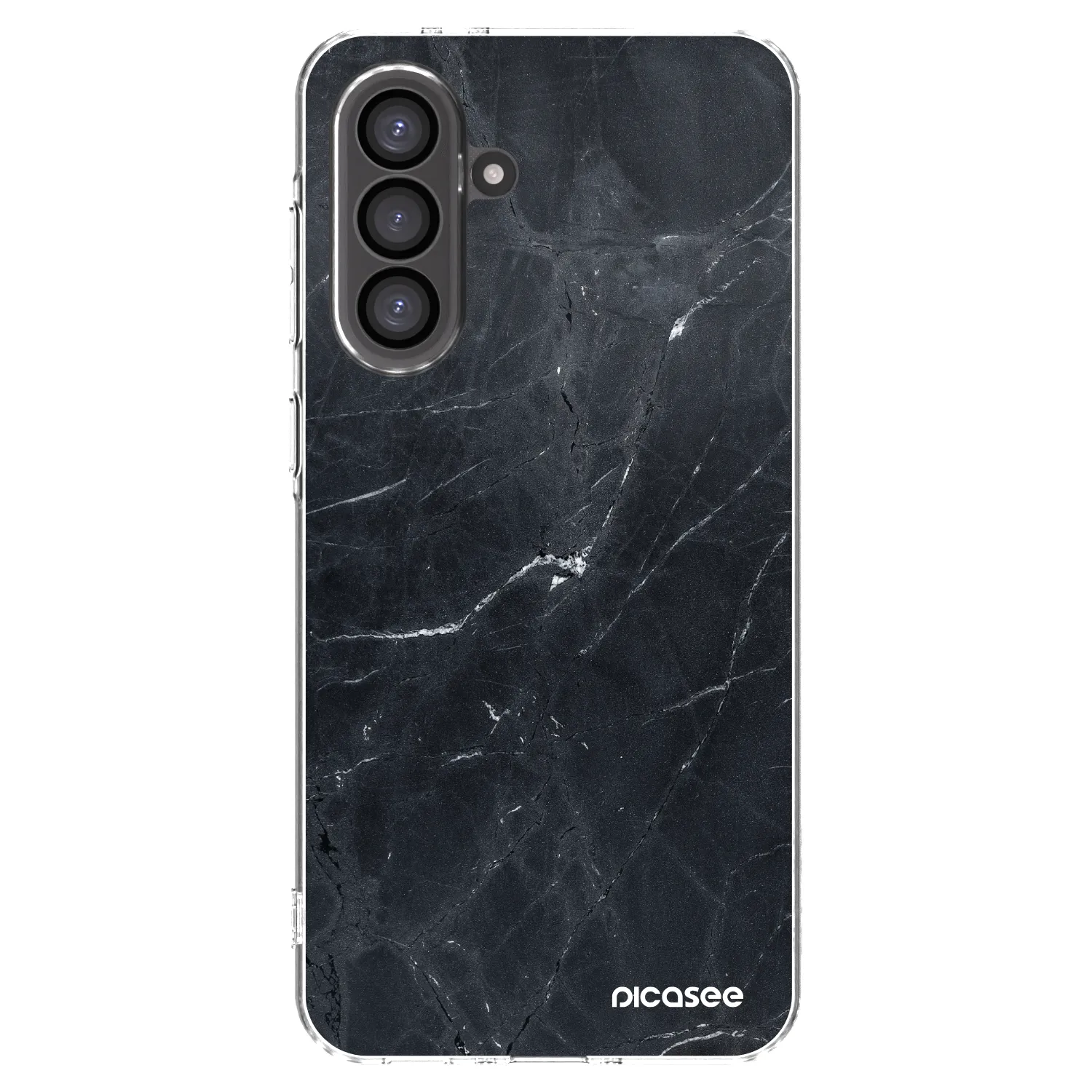 Picasee silikónový prehľadný obal pre Samsung Galaxy A56 5G A566B - Black marble