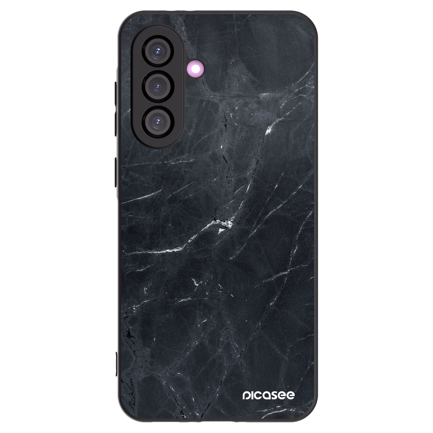 Picasee silikónový čierny obal pre Samsung Galaxy A36 5G - Black marble