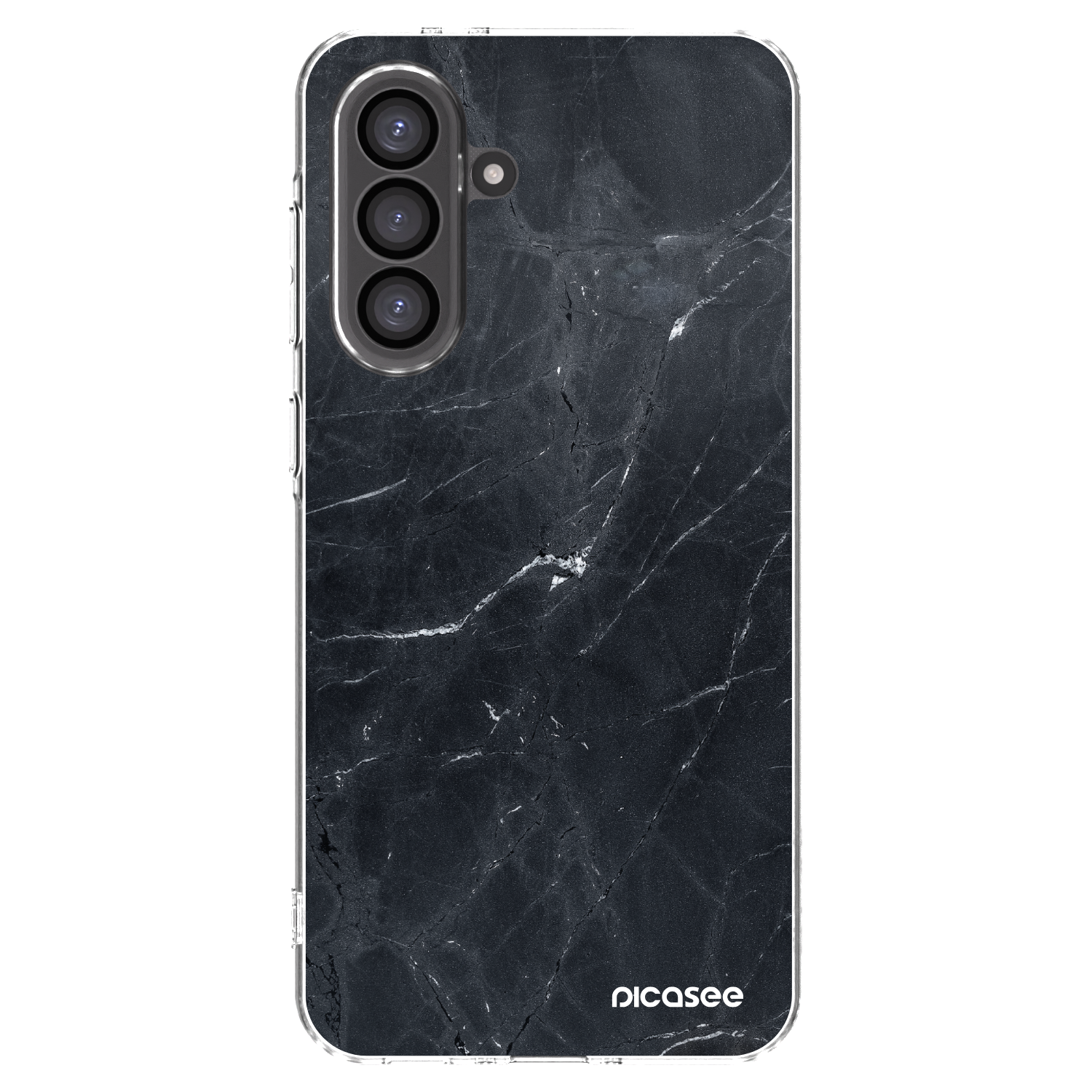 Picasee silikónový prehľadný obal pre Samsung Galaxy A36 5G - Black marble