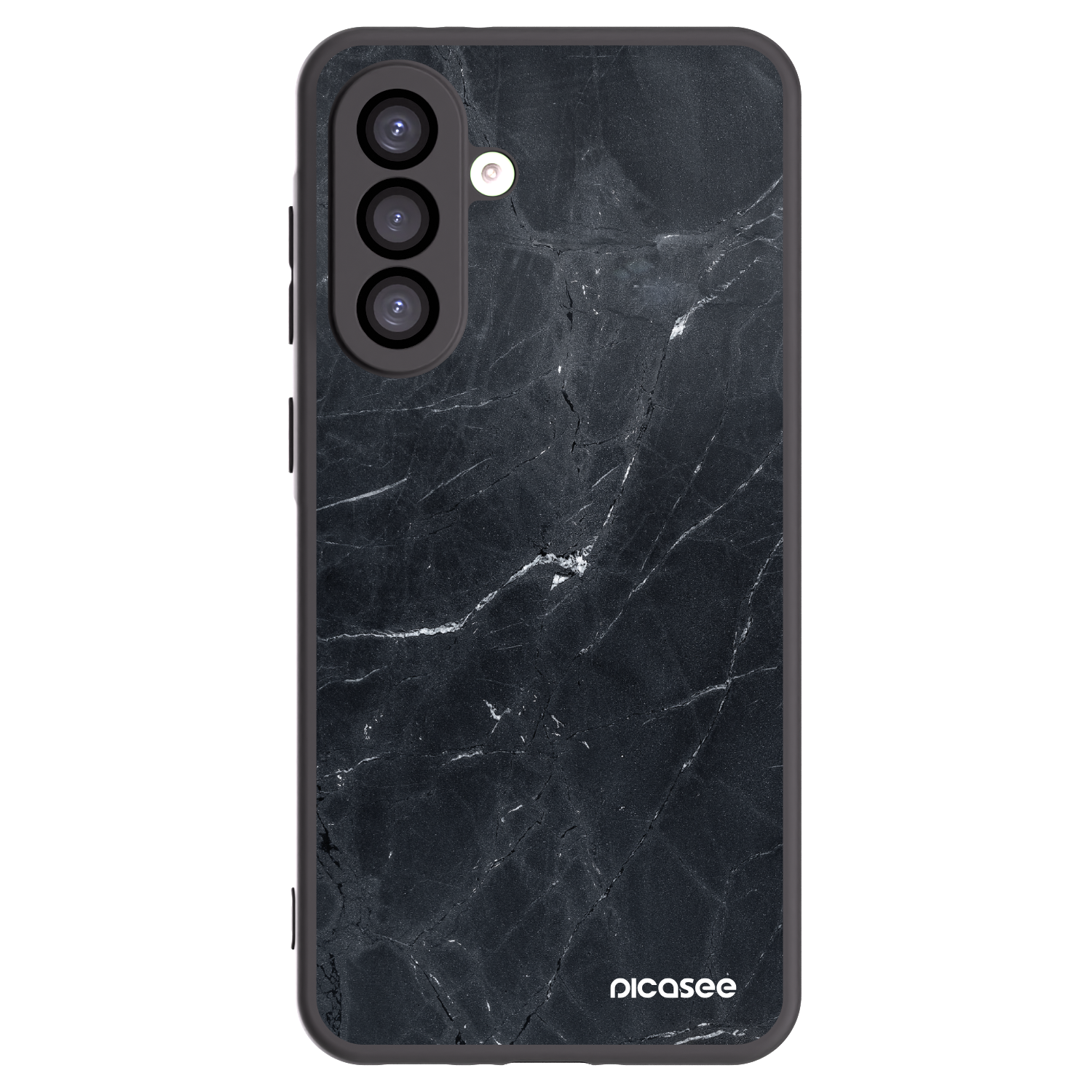Picasee silikónový čierny obal pre Samsung Galaxy A26 5G A266B - Black marble