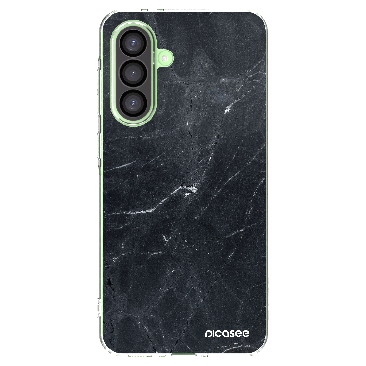 Picasee silikónový prehľadný obal pre Samsung Galaxy A26 5G A266B - Black marble
