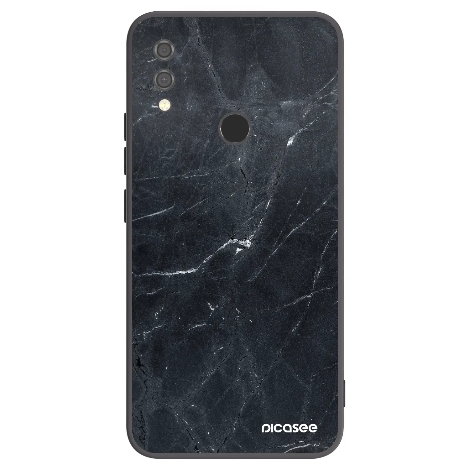 Picasee silikónový čierny obal pre Xiaomi Redmi Note 7 - Black marble