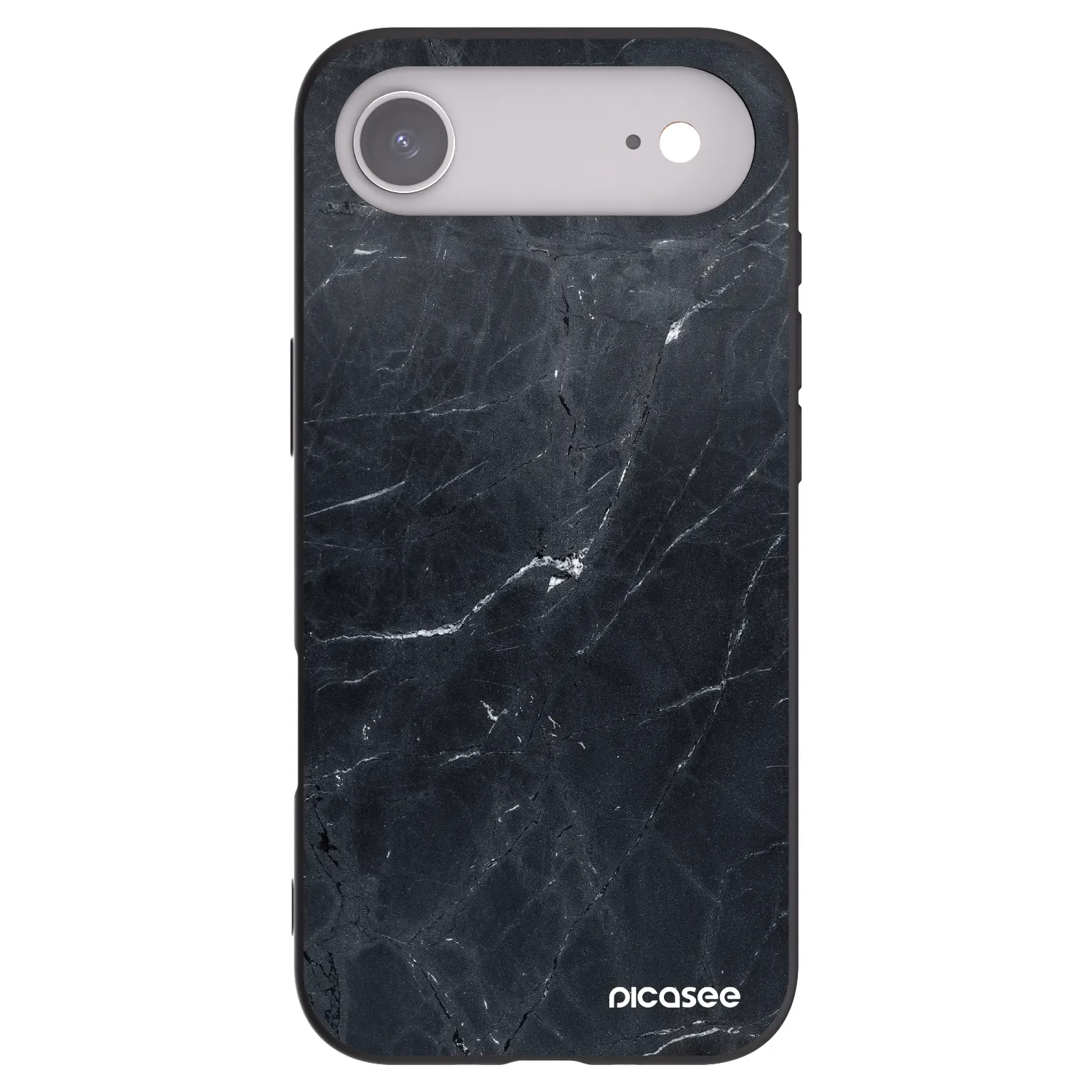 Picasee silikónový čierny obal pre Apple iPhone Air - Black marble